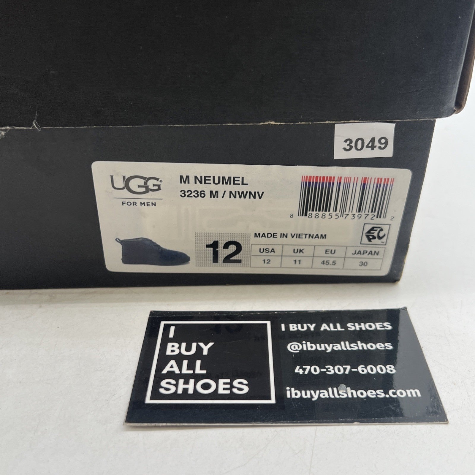 Size 12 - UGG Neumel Men's Boot Navy (3236 M/NWNV)