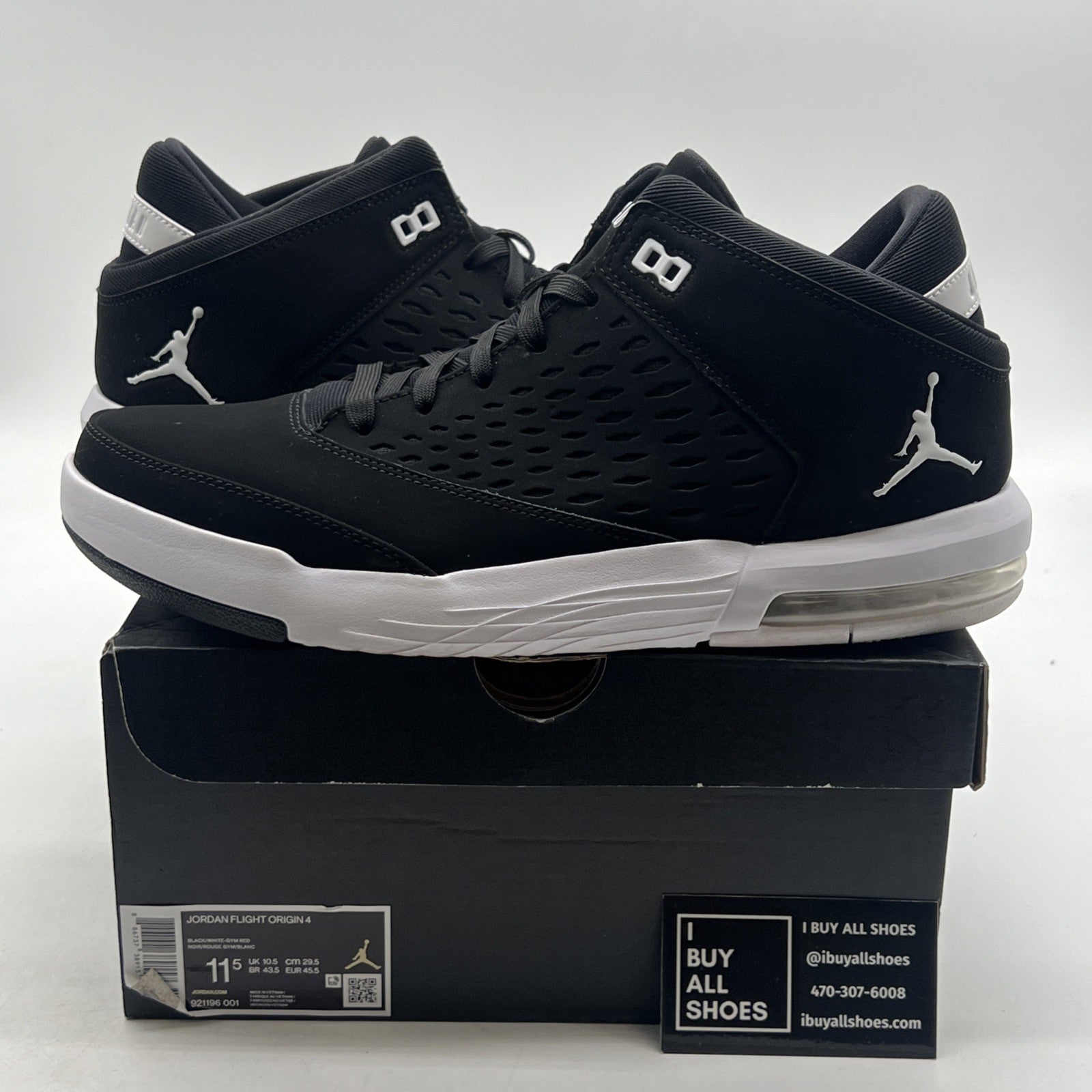 Size 11.5 - Jordan Flight Origin 4 Black (921196-001)