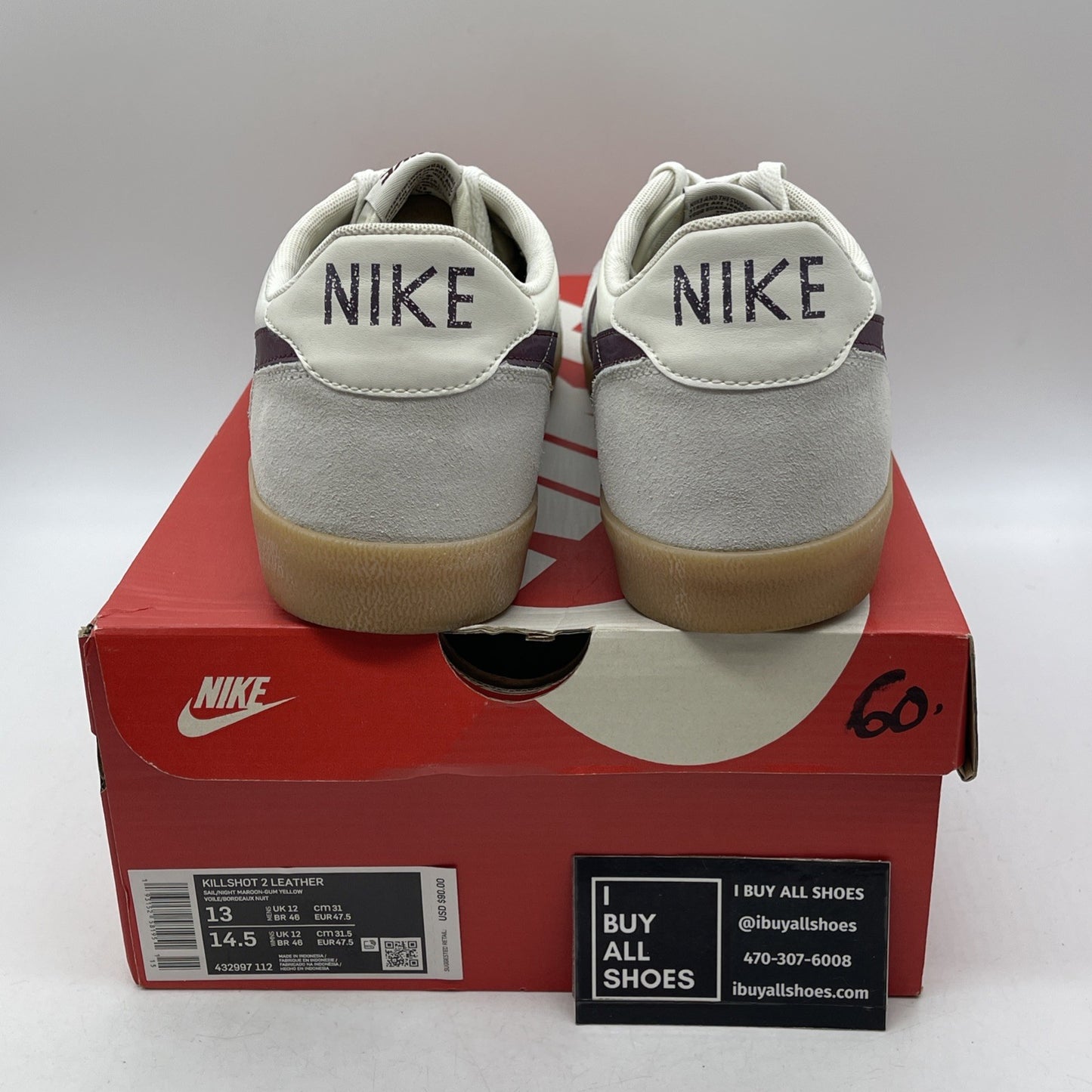Size 13 - Nike Killshot 2 Night Maroon (432997-112)