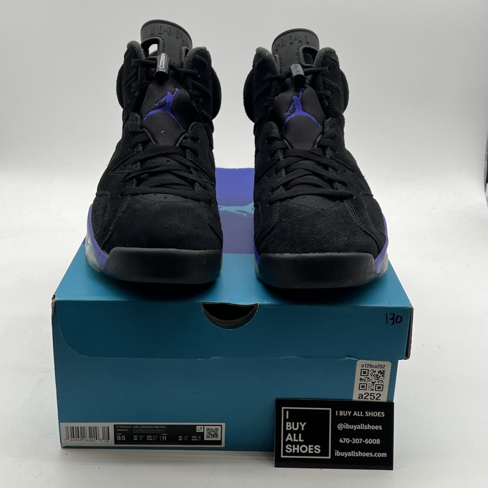 Size 9.5 - Air Jordan 6 Retro Aqua (CT8529-004)