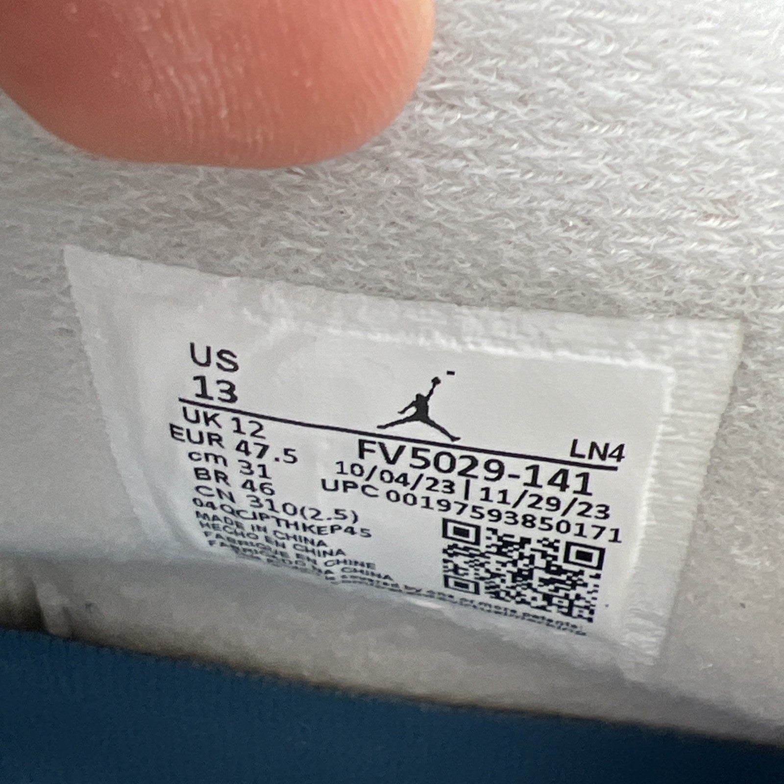 Size 13 - Air Jordan 4 Retro 2024 Military Blue (FV5029-141)