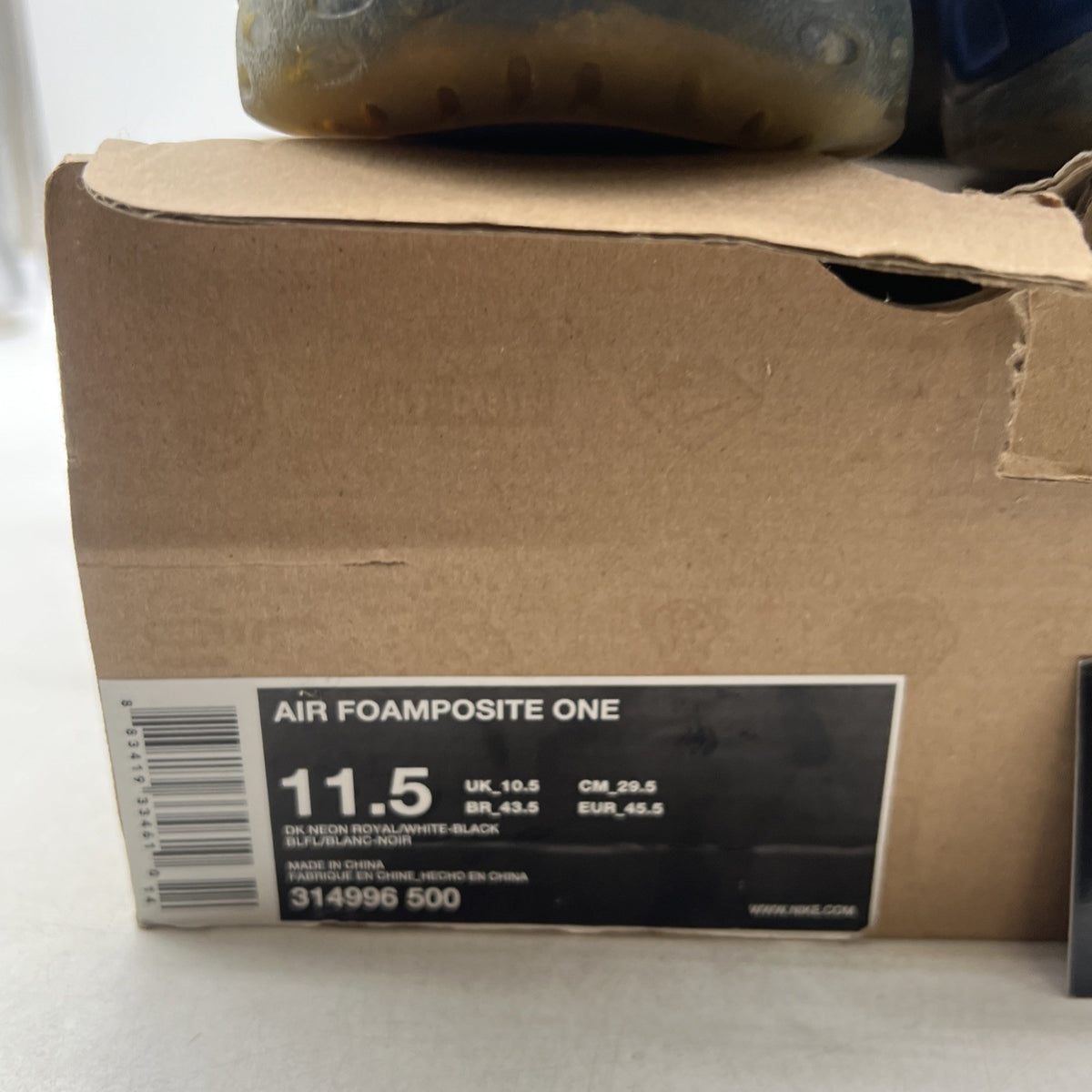 Size 11.5 - Nike Air Foamposite One 2011 Royal (314996-500)