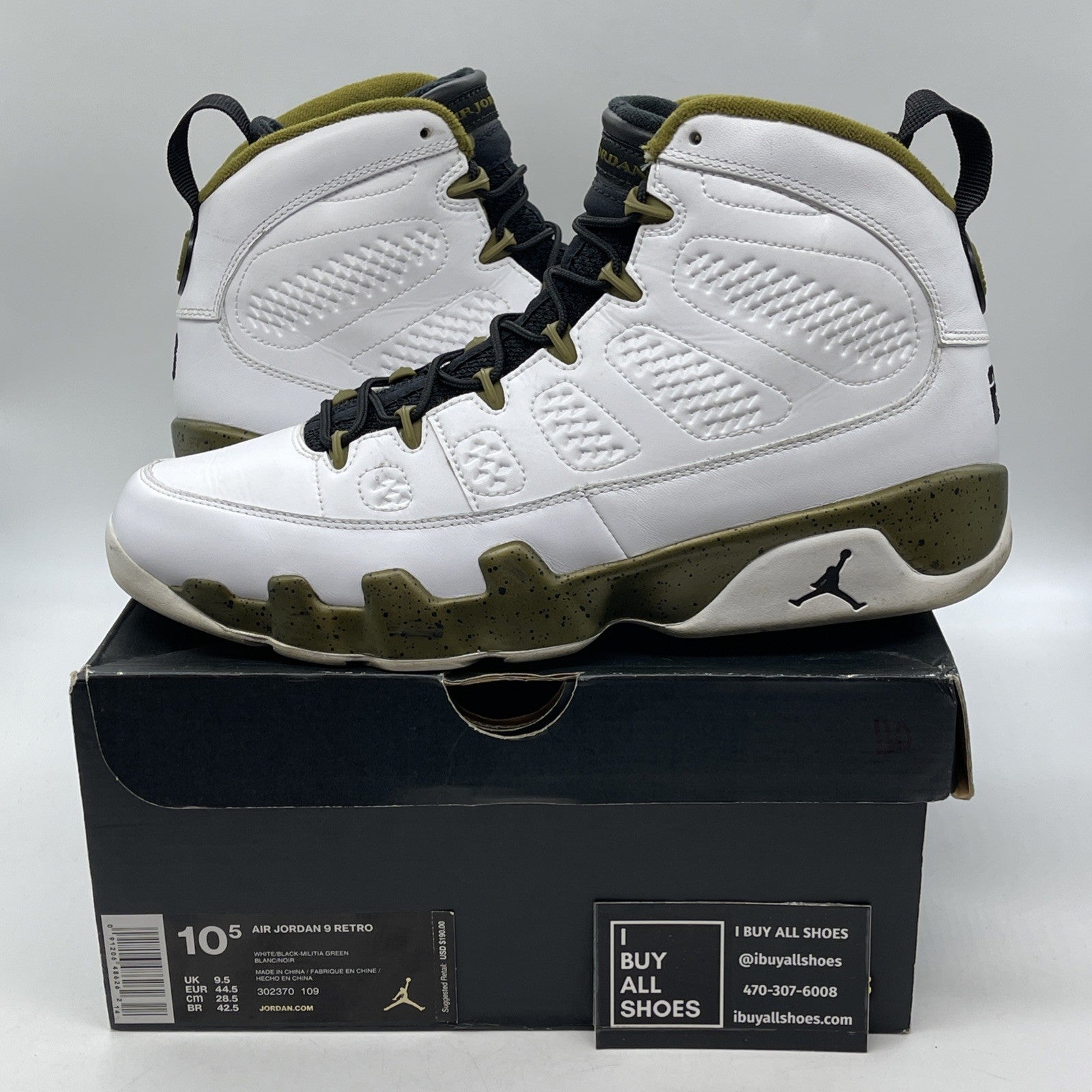 Size 10.5 - Air Jordan 9 Retro Statue (302370-109)
