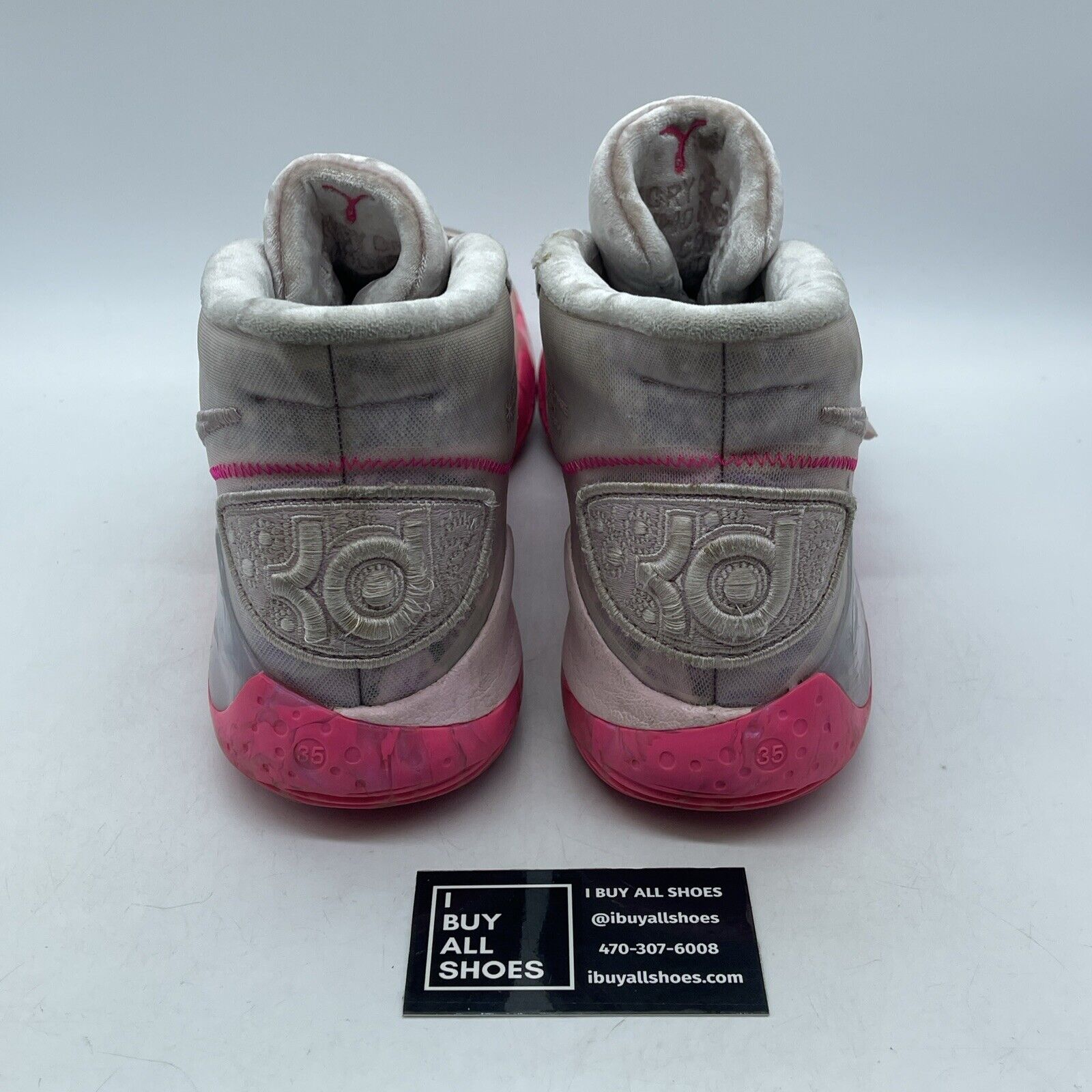 Size 13.5 - Nike KD 12 Aunt Pearl Pink Suede Leather (CT2740-900)