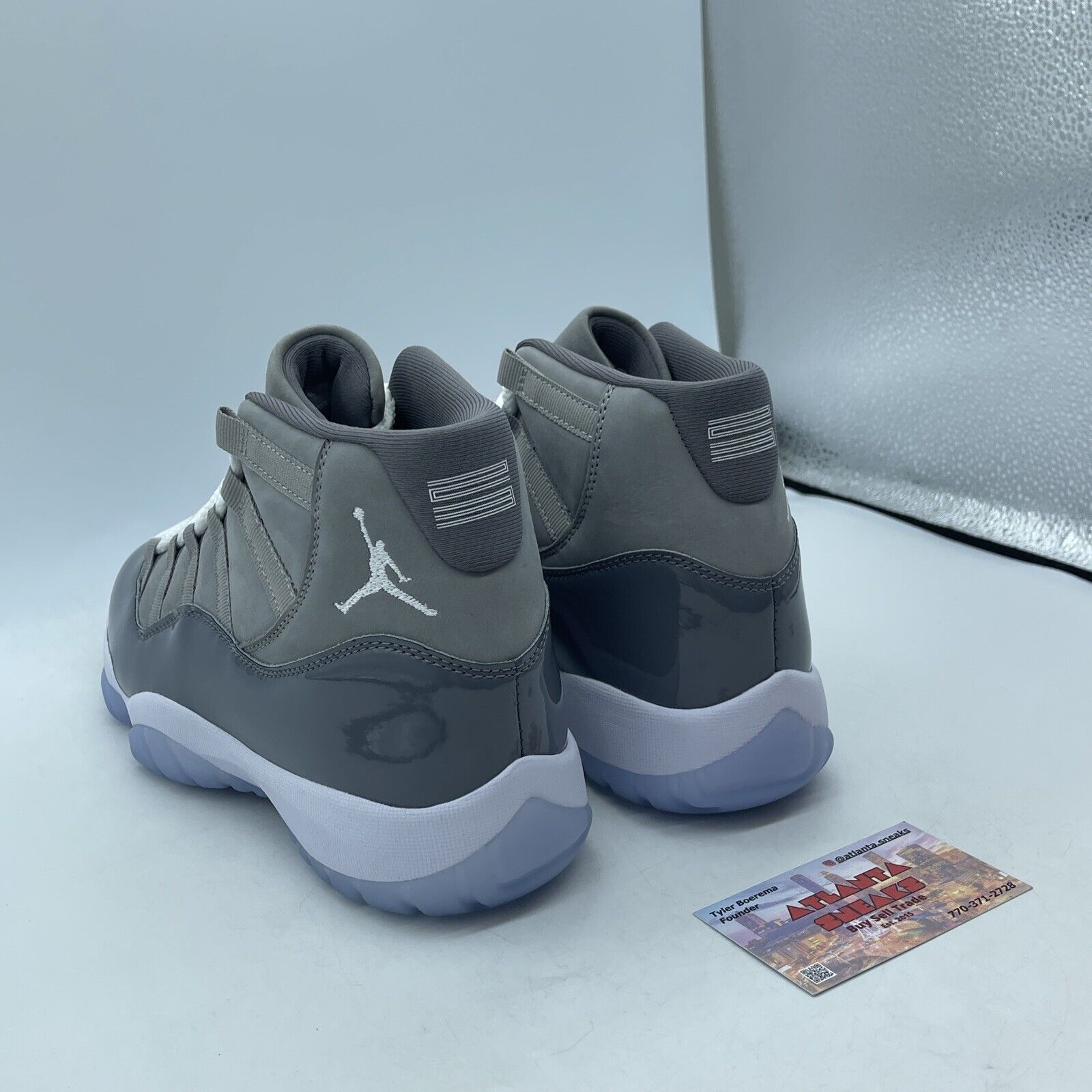 Size 8.5 - Jordan 11 Retro High Cool Grey White Leather (CT8012-005)