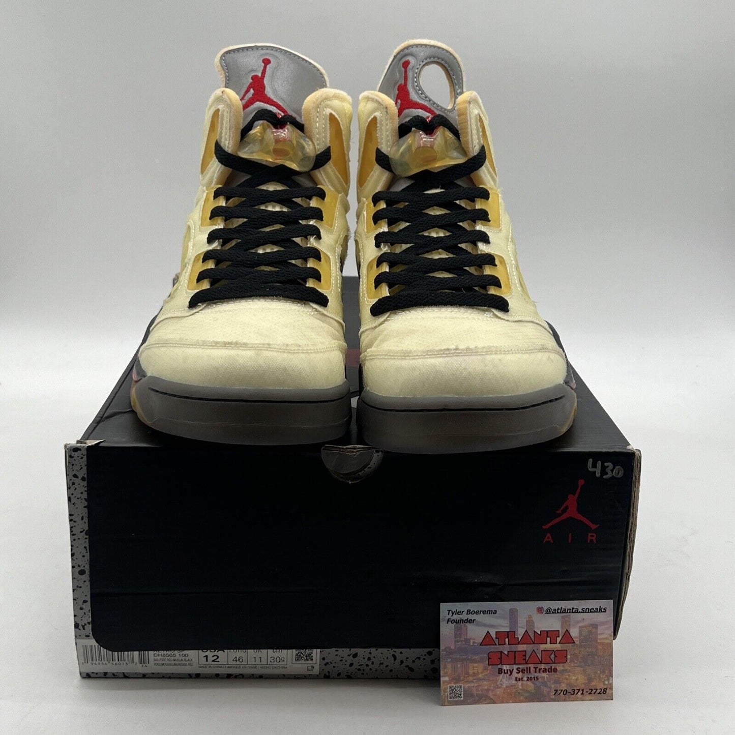 Size 12 - Air Jordan 5 SP x Off-White Mid Sail (DH8565-100)