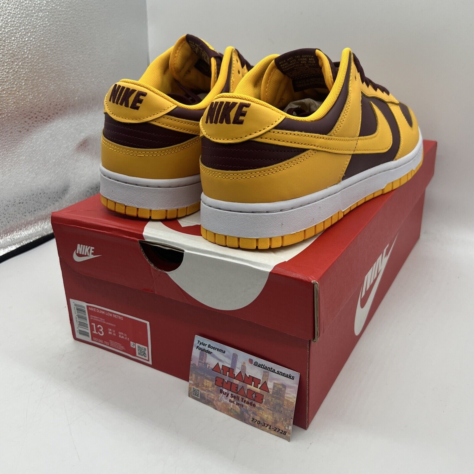 Size 13 - Nike Dunk Low Retro Arizona State Sun Devils 2022 Brand New Og All