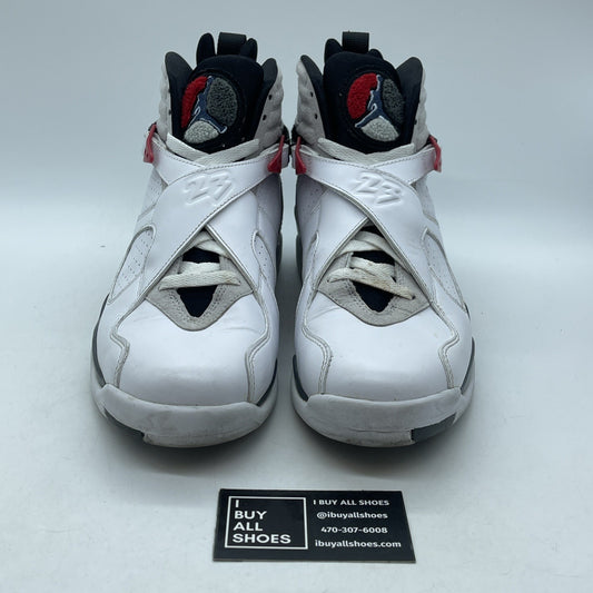 Size 9 - Jordan 8 Retro White 2013 Grey Suede Leather (305381-103)