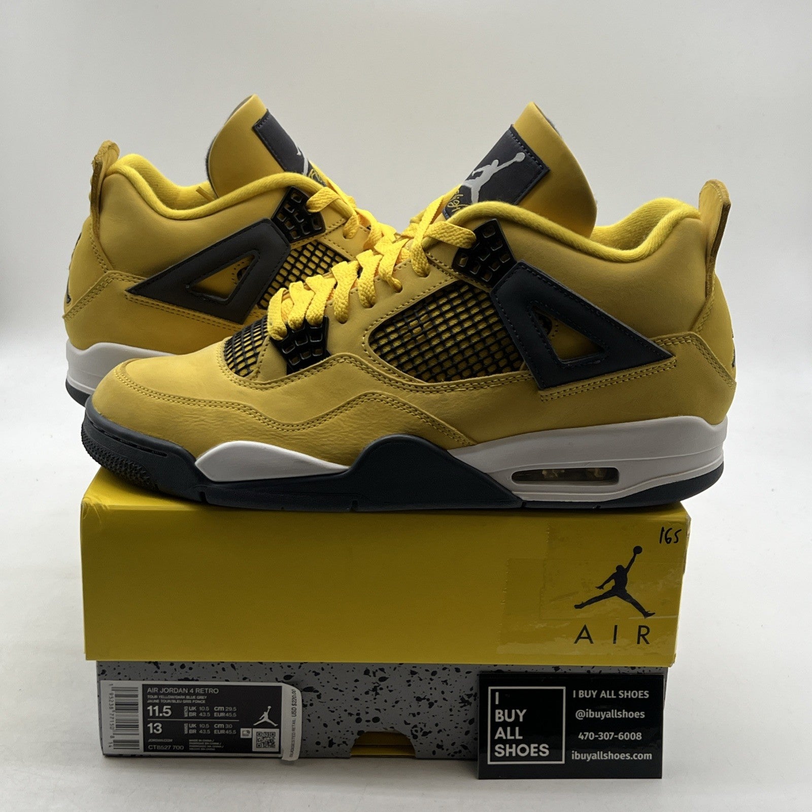 Size 11.5 - Air Jordan 4 Retro Mid Lightning (CT8527-700)