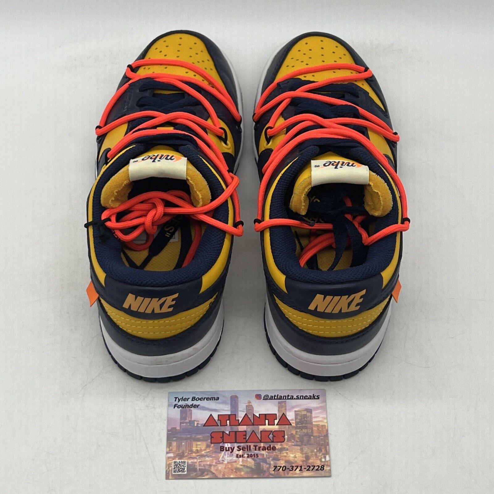 Size 4 - Nike Dunk Low x OFF-WHITE University Gold 2019 Heavy Yellow CT0856-700