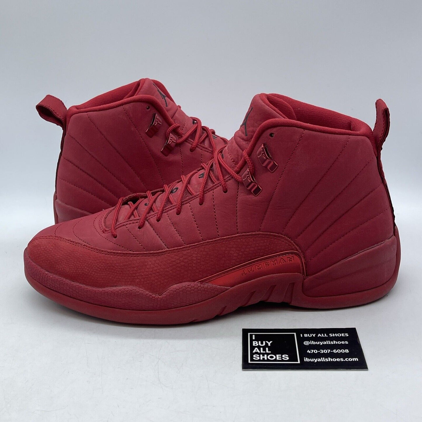 Size 13 - Air Jordan 12 Retro Gym Red Black Suede Leather (130690-601)