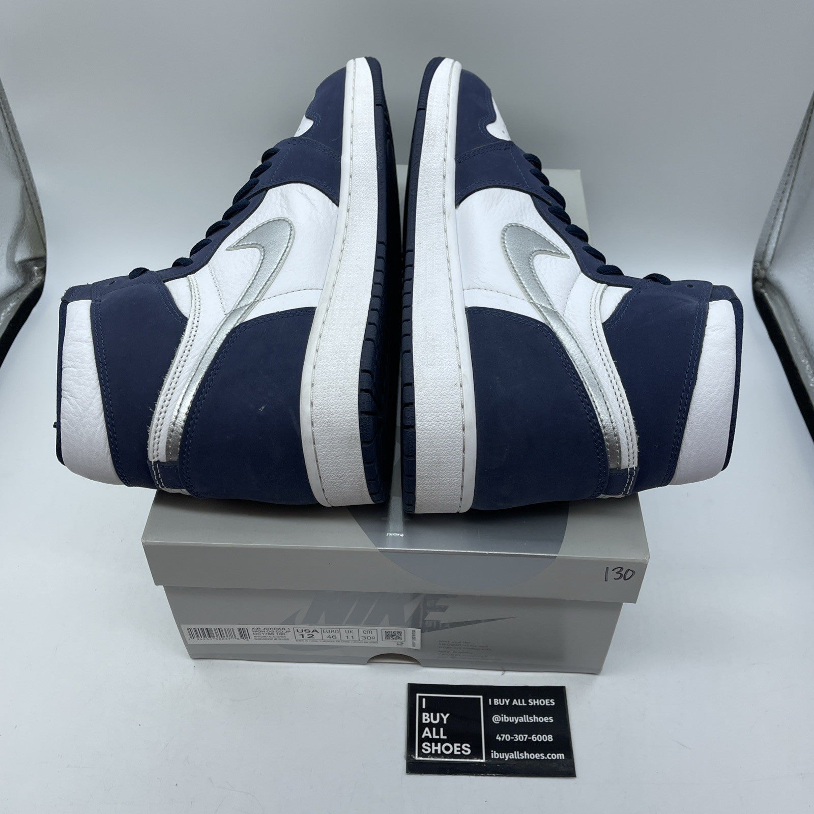 Size 12 - Jordan 1 Retro High CO.JP Midnight Navy White Suede (DC1788-100)