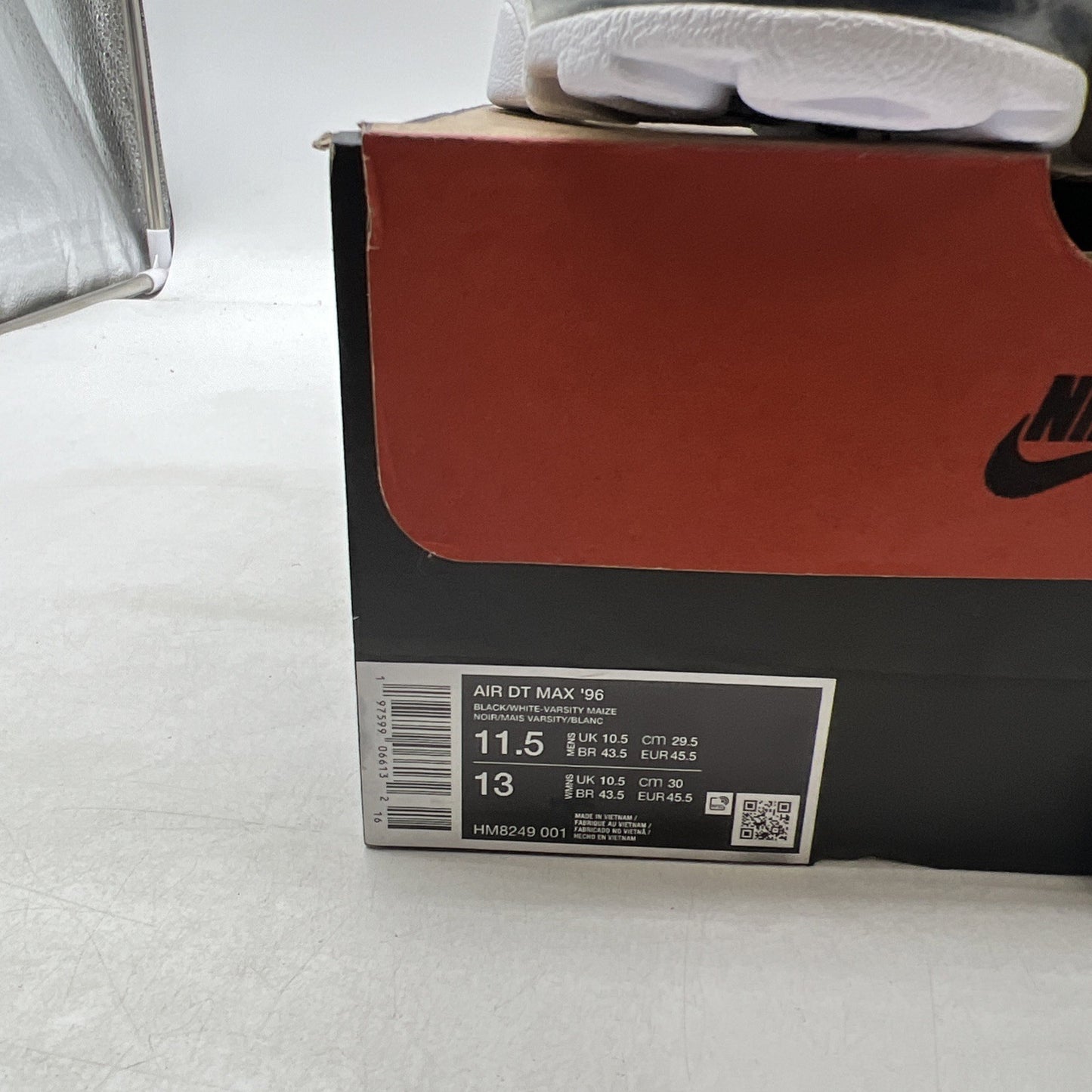 Size 11.5 -  Air Dt Max ‘96 Black White 2024 Yellow Suede Leather  (HM8249-001)