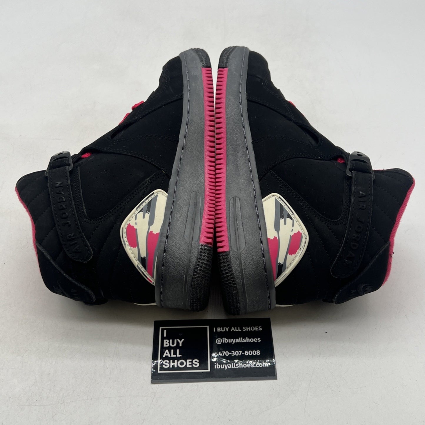 Size 4.5Y - Nike Air Jordan Force Fusion Black Pink (385067-002)