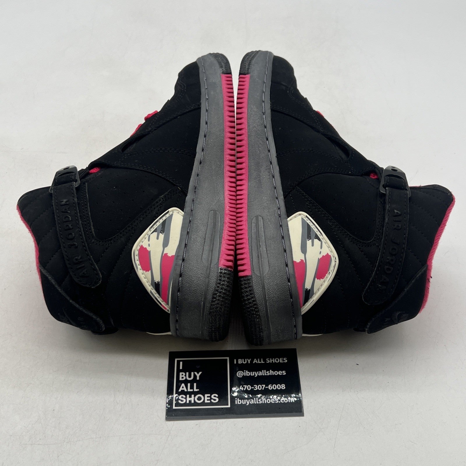 Size 4.5Y - Nike Air Jordan Force Fusion Black Pink (385067-002)