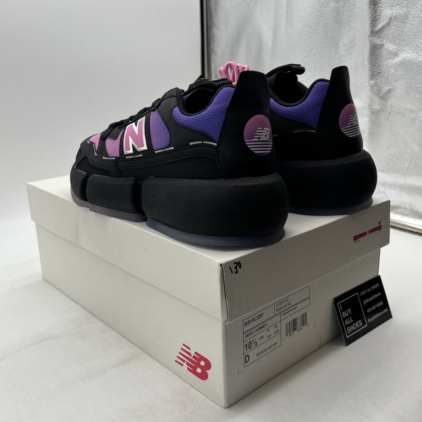 Size 10.5 - New Balance Jaden Smith x Vision Racer Sunset Chaser - Black Mirage