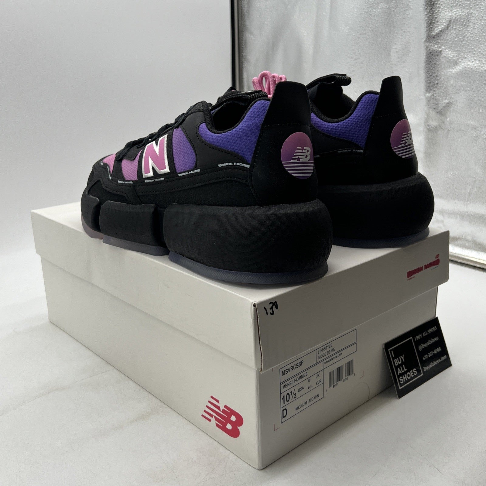 Size 10.5 - New Balance Jaden Smith x Vision Racer Sunset Chaser - Black Mirage