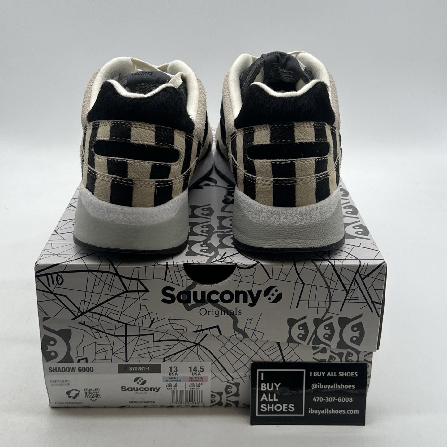 Size 13 - Saucony Shadow 6000 Good Manner Raccoon (S70781-1)