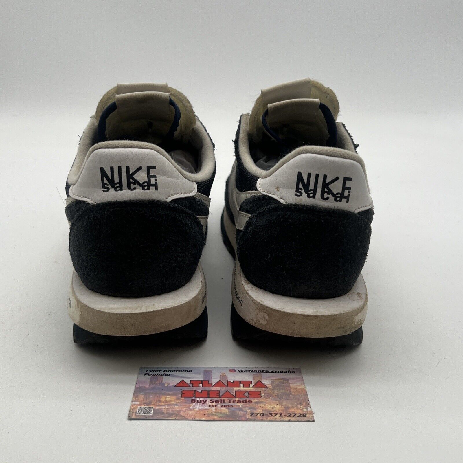 Size 9.5 - Nike LDV Waffle x Fragment Design x sacai Low Blackened Blue