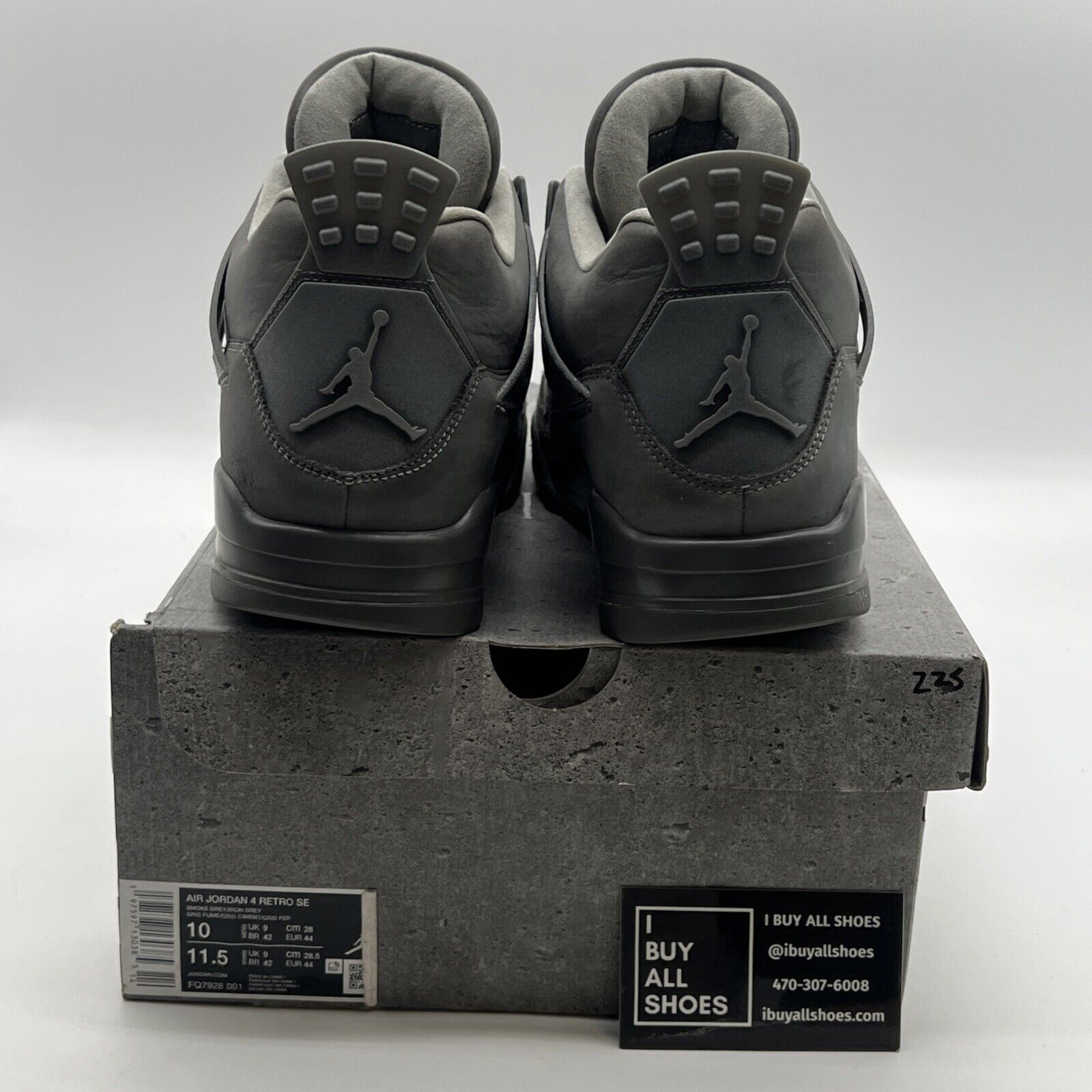 Size 10 - Air Jordan 4 Retro 2024 Paris Olympics Wet Cement (FQ7928-001)