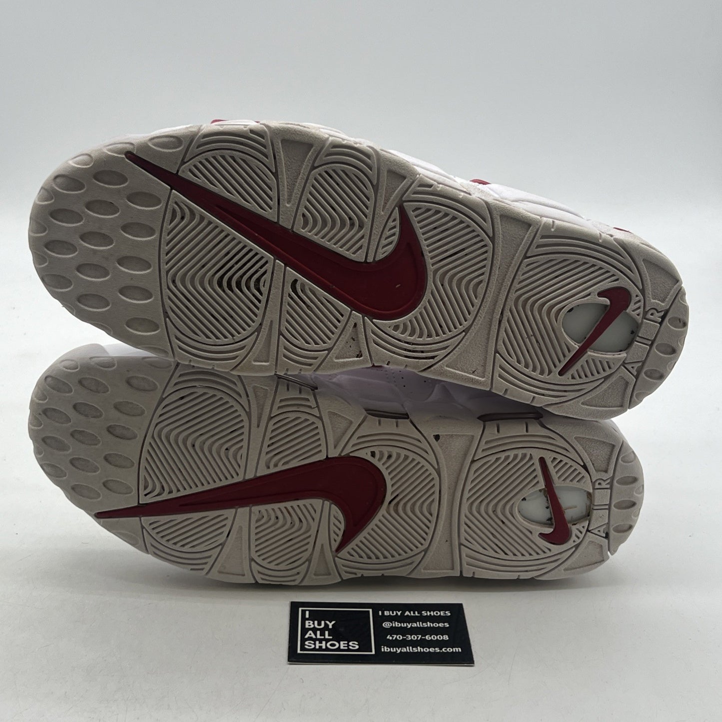 Size 12 - Nike Air More Uptempo White Varsity Red 2018 (921948-102)