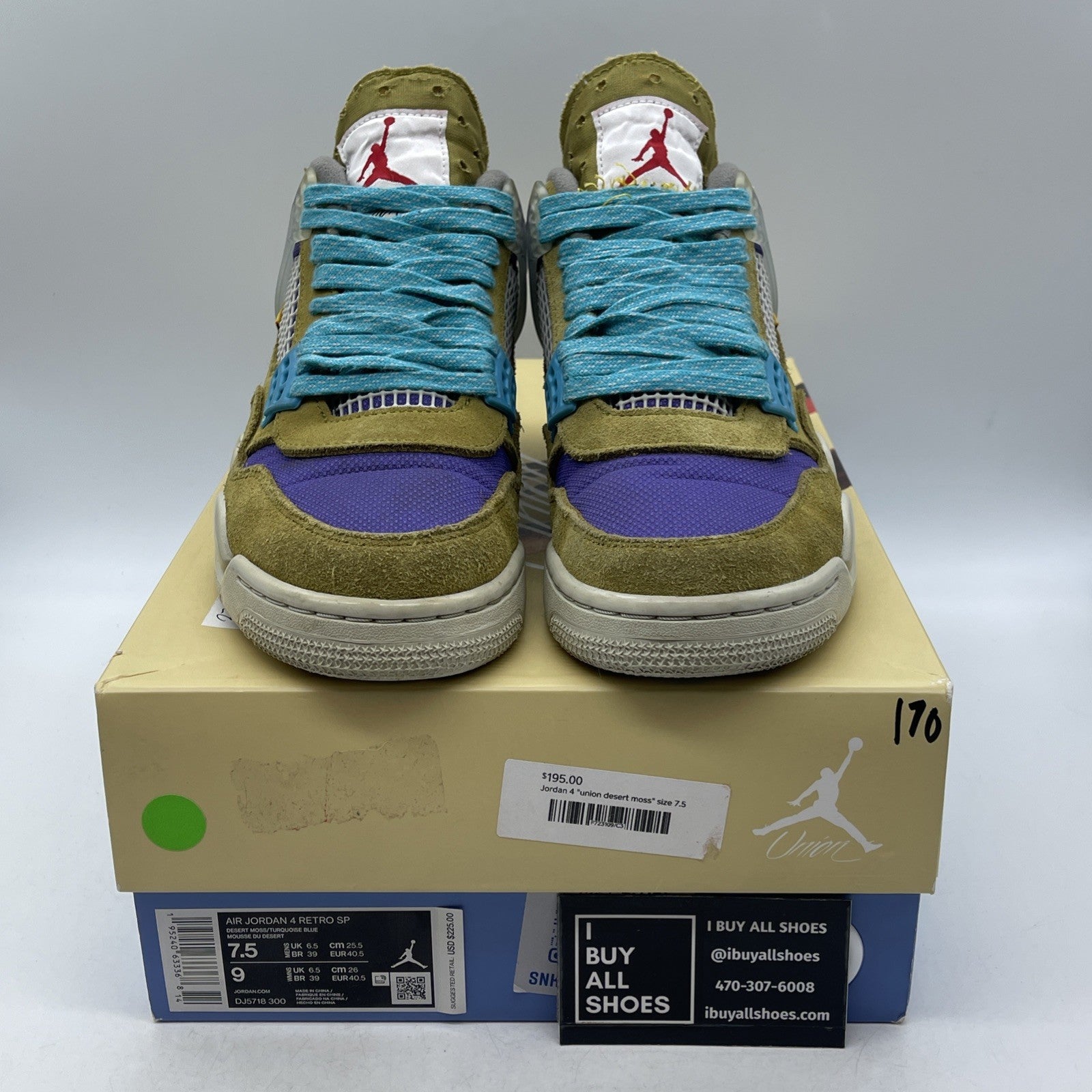 Size 7.5 - Air Jordan 4 Retro SP x Union 30th Anniversary (DJ5718-300)