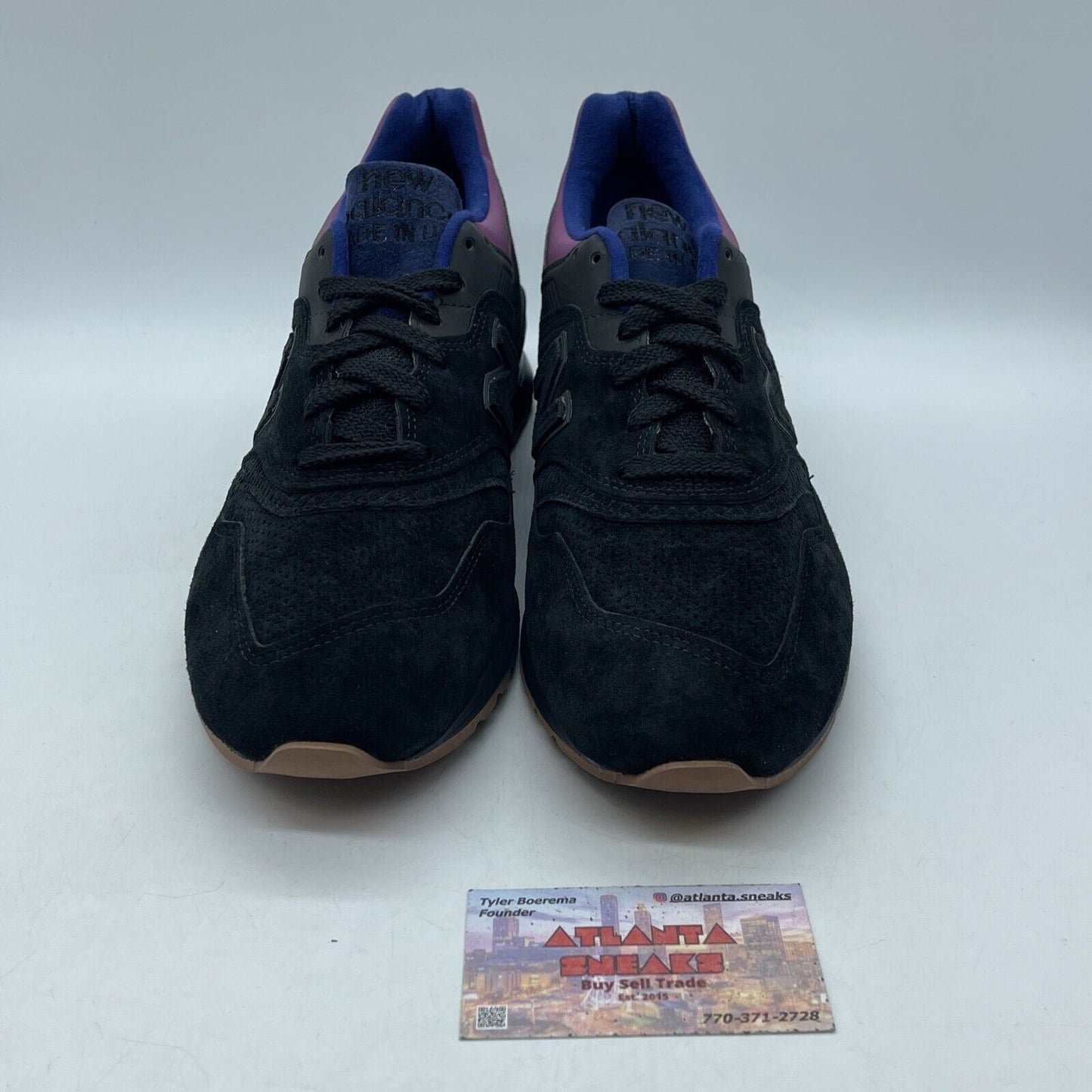 Size 12 - New Balance 997 Black Purple Suede Red Brown (M997CSS)