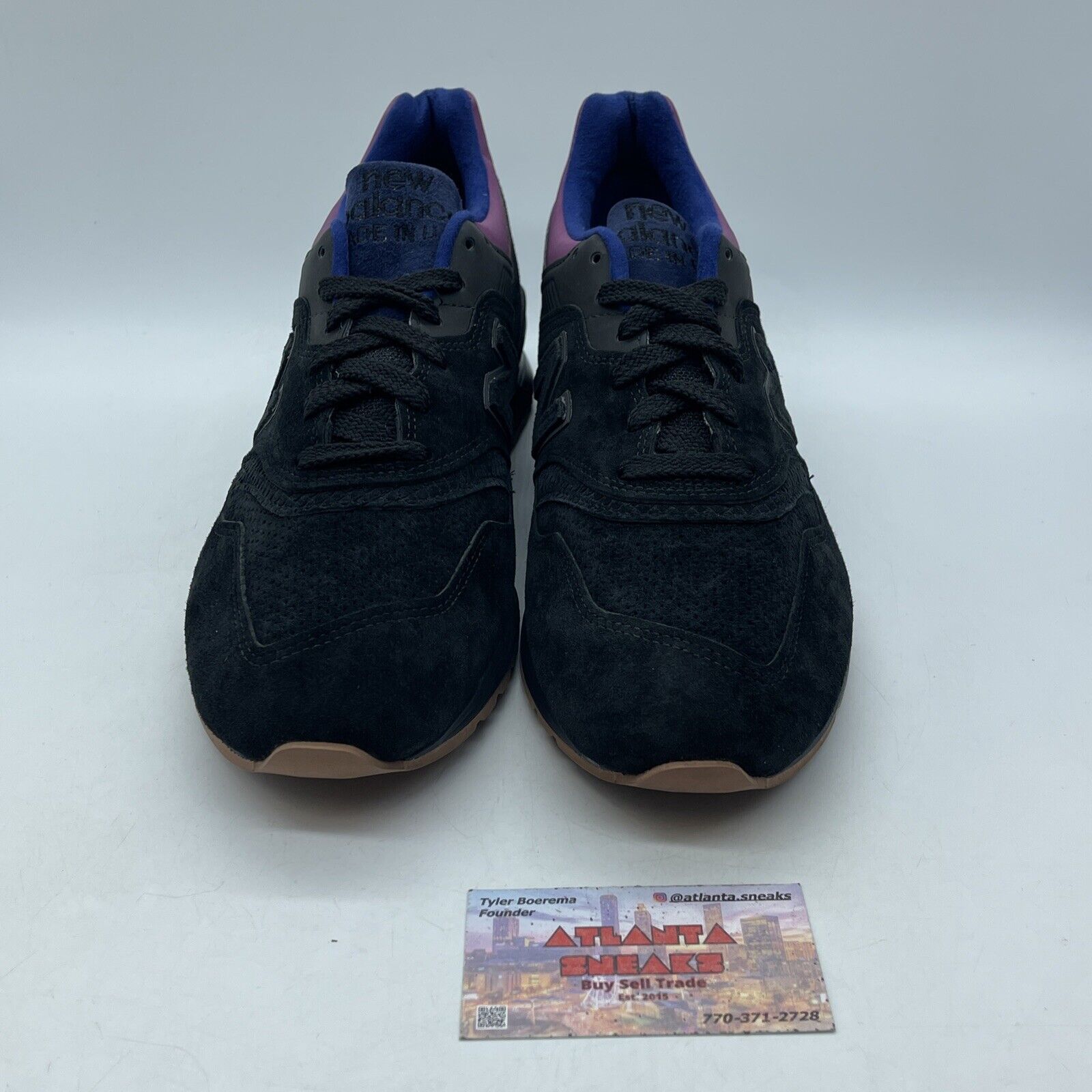 Size 12 - New Balance 997 Black Purple Suede Red Brown (M997CSS)