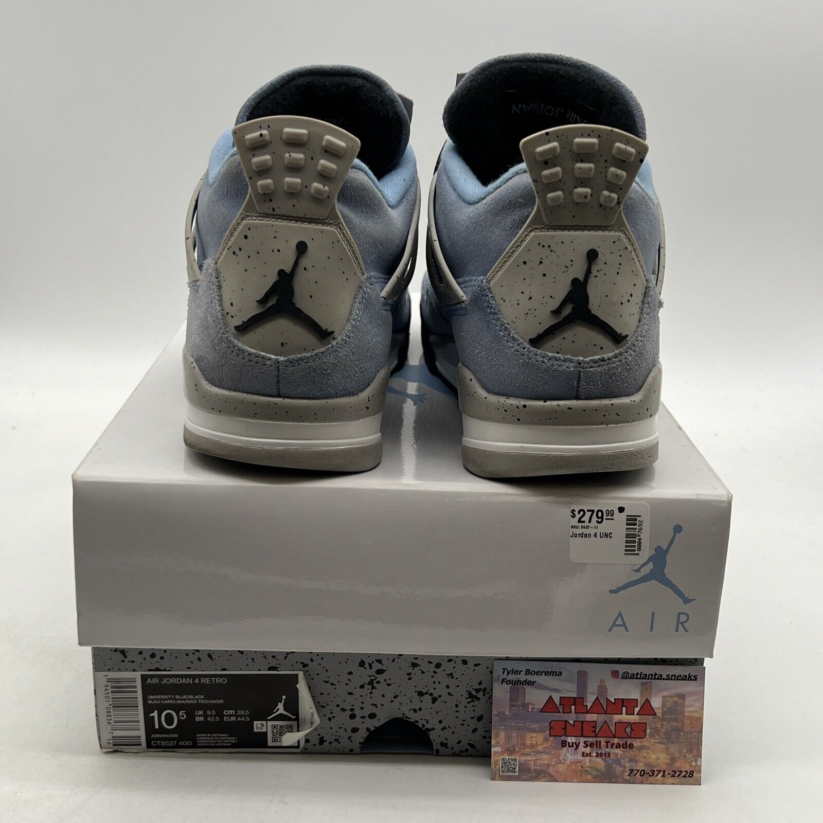 Size 10.5 - Jordan 4 Retro Mid University Blue (CT8527-400)