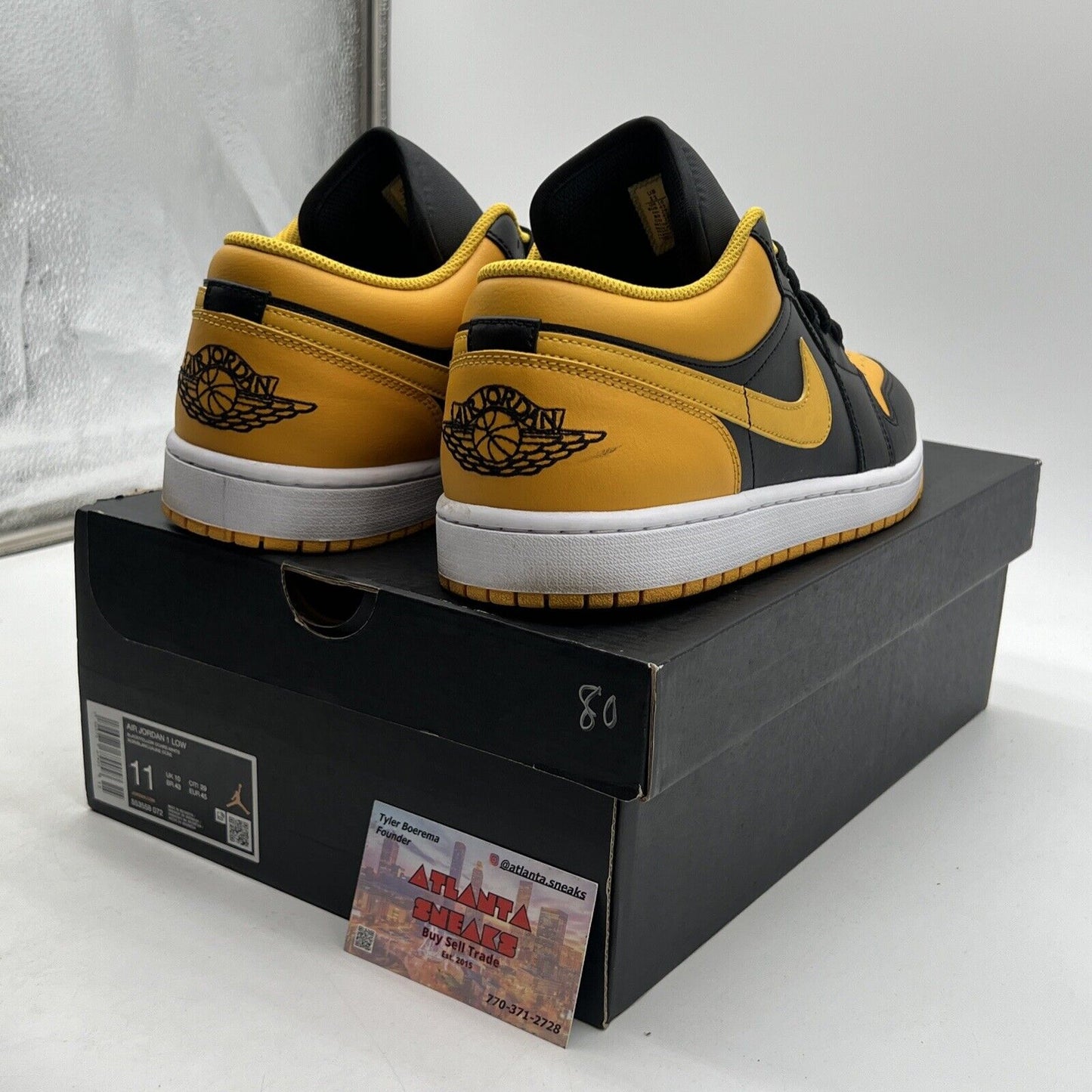 Size 11 - Air Jordan 1 Low Yellow Ochre (553558-072)