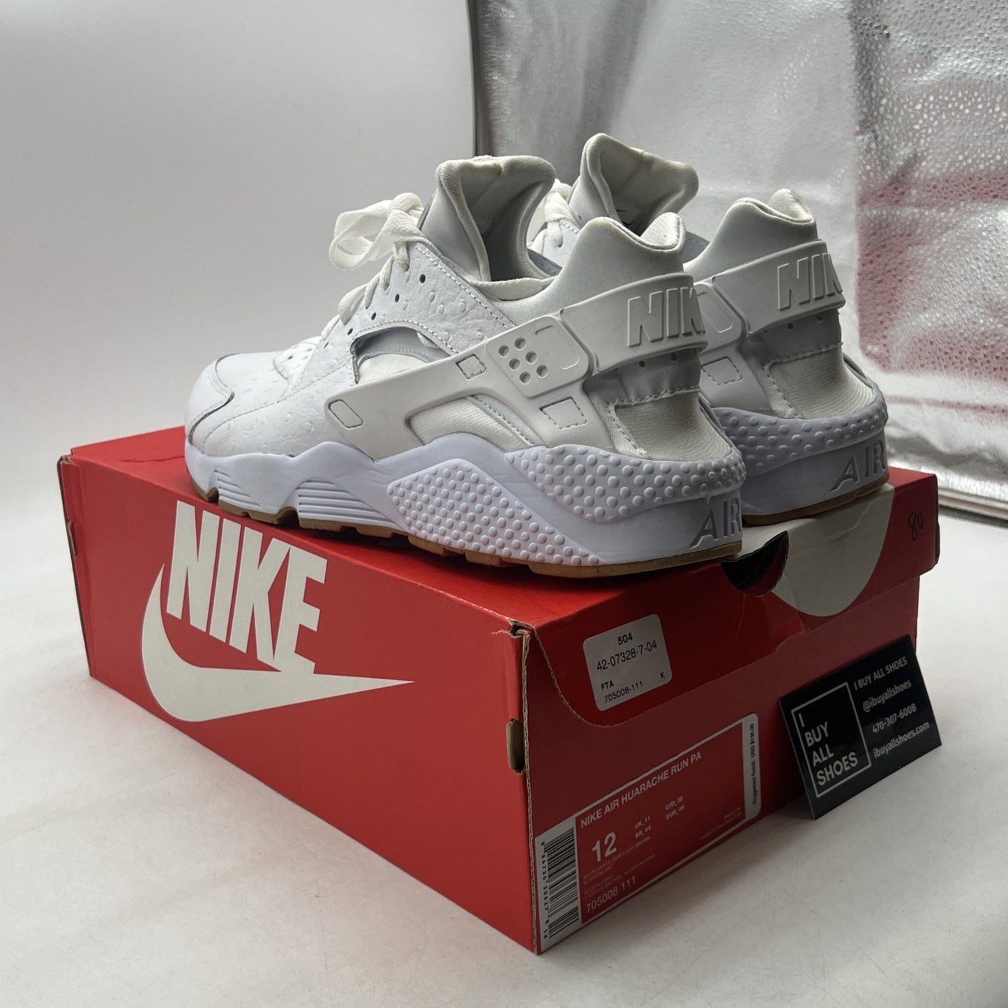 Size 12 - Nike Air Huarache Run PA Ostrich Gum (705008-111)
