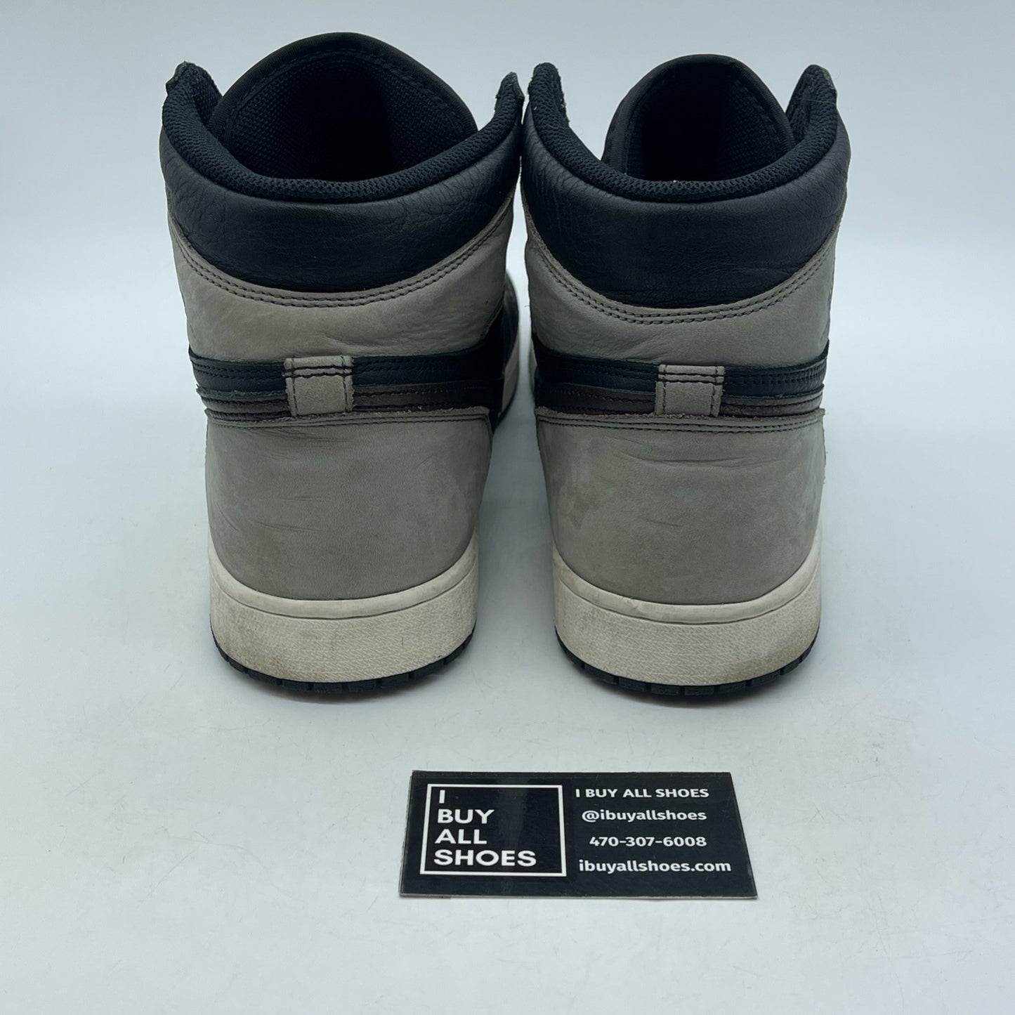 Size 12 - Air Jordan 1 Retro OG High Patina Grey Black Suede (555088-033)