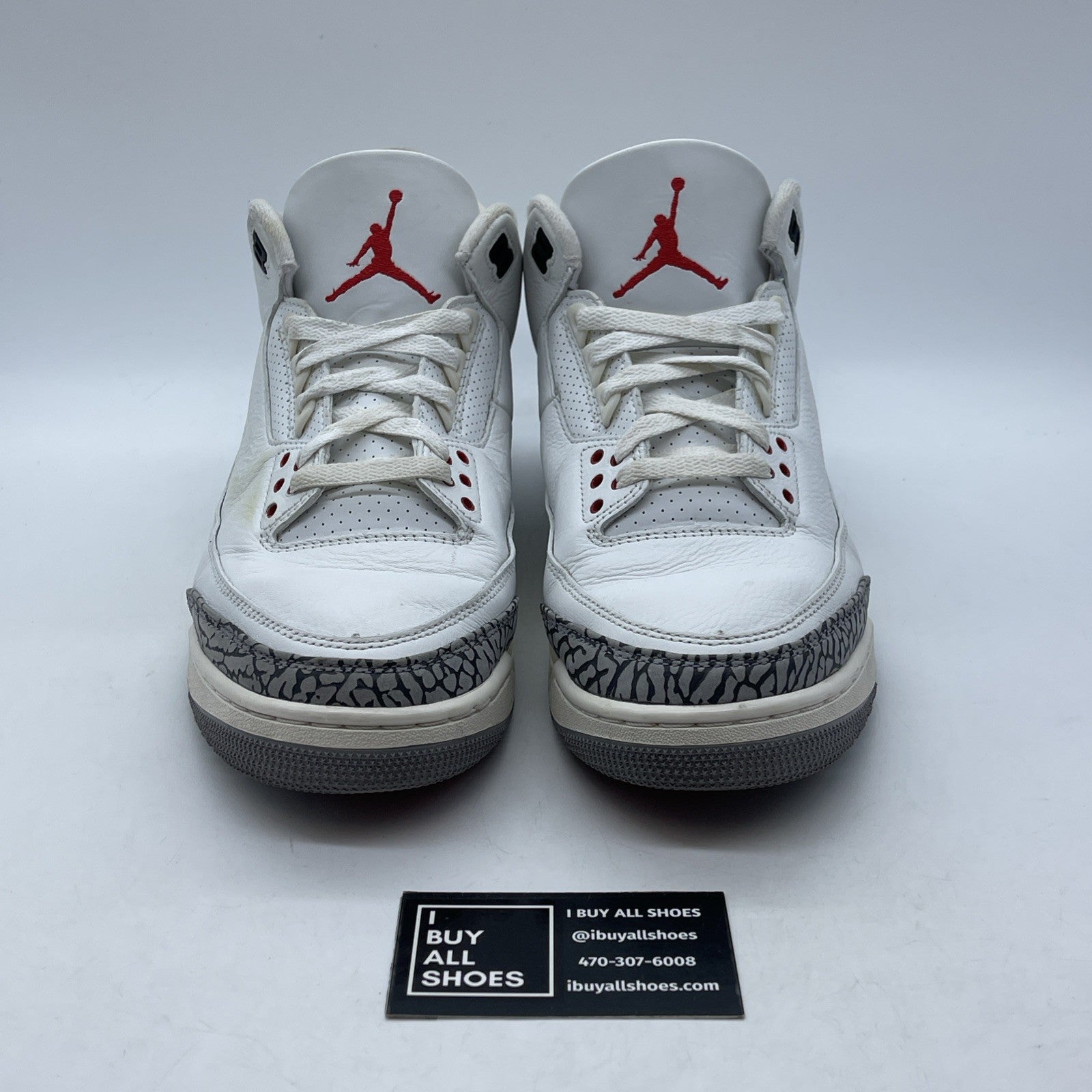 Size 10 - Jordan 3 Retro Mid White Cement Reimagined Leather Suede (DN3707-100)