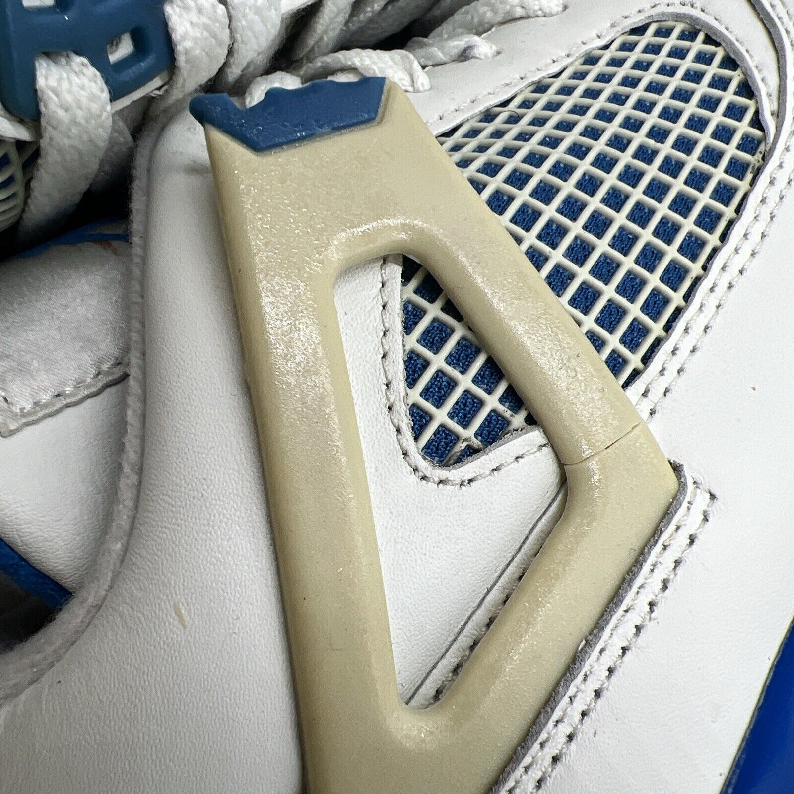 Size 12 - Air Jordan 4 Retro 2006 Military Blue White Leather (308497-141)