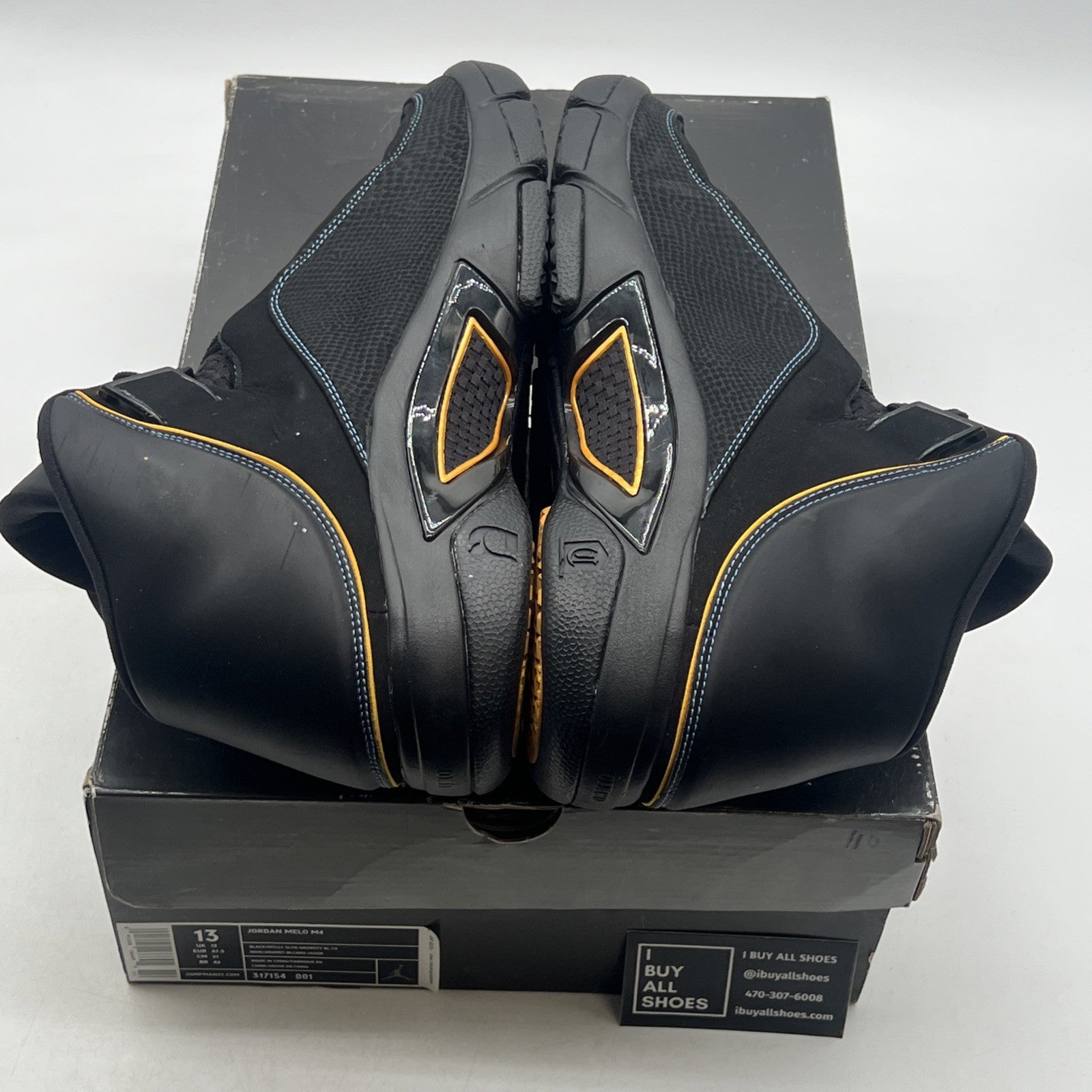 Size 13 - Jordan Melo M4 Black - (317154-001)