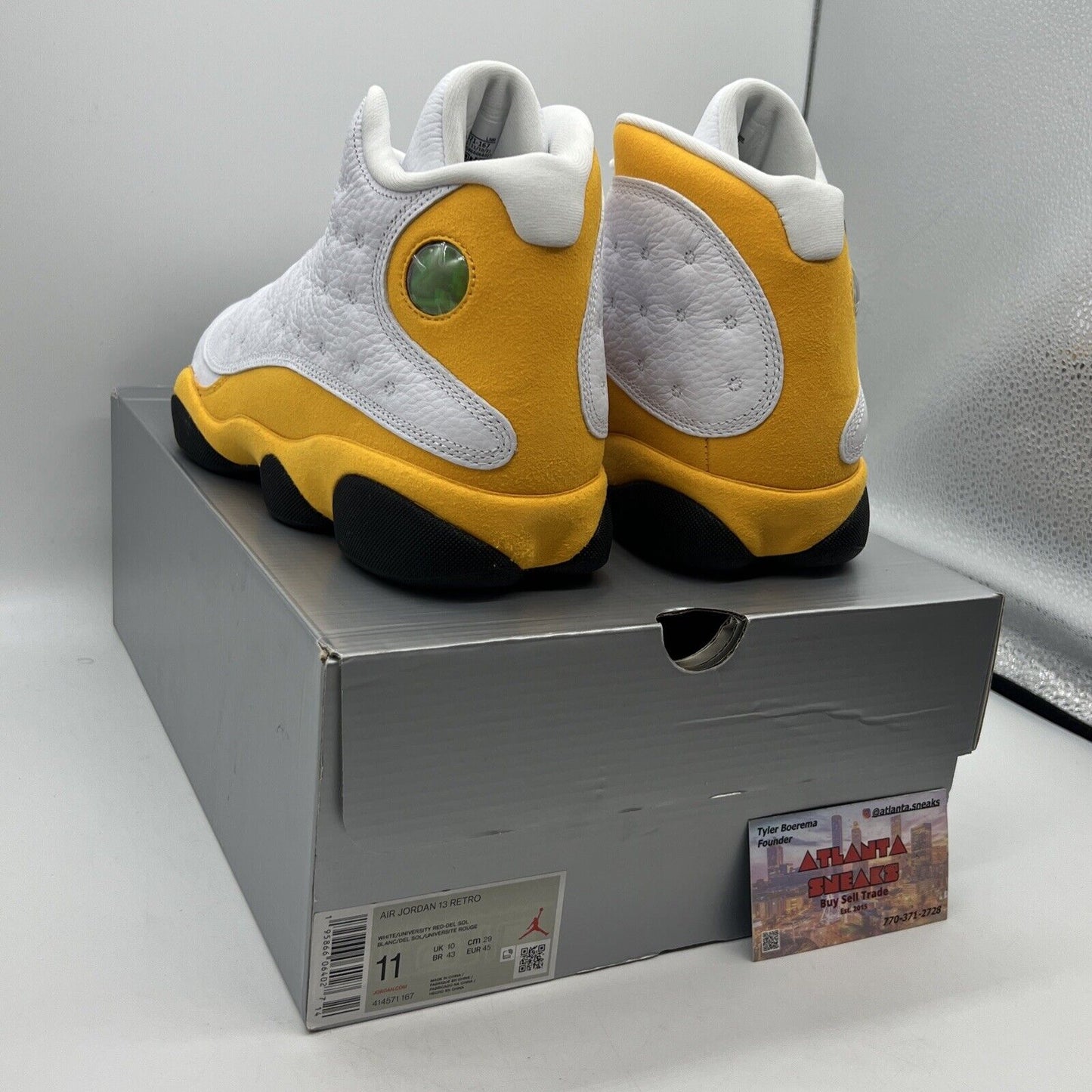 Size 11 - Jordan 13 Del Sol 2022 Brand New Og All White Yellow