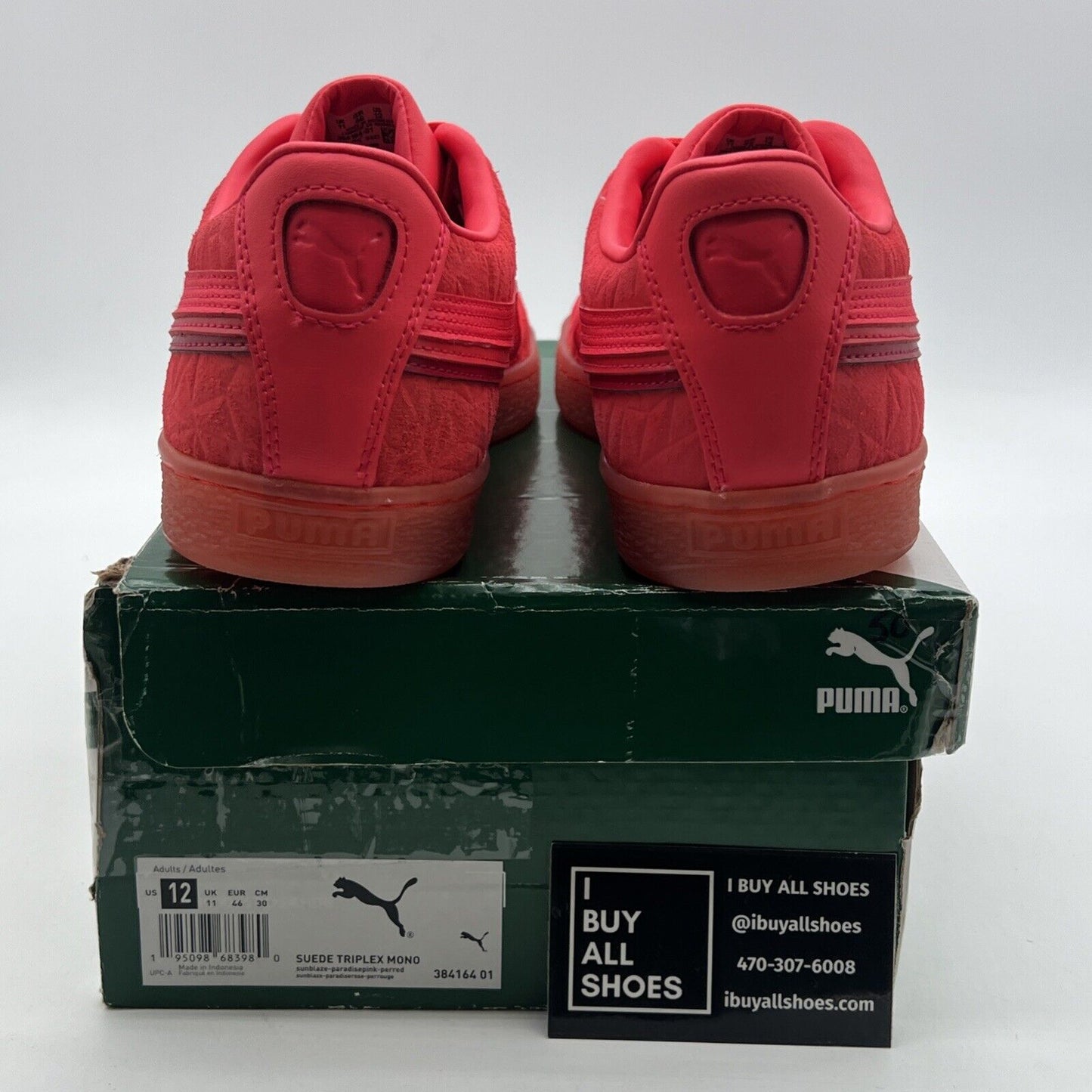 Size 12 - PUMA Suede Triplex Mono Quake - Sunblaze (384164-01)