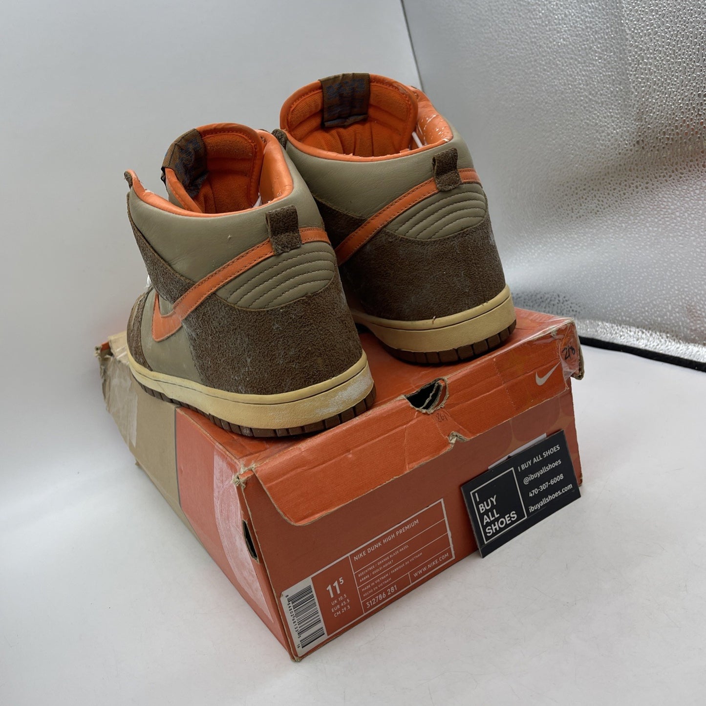 Size 11.5 - Nike Fantastic 4 x Dunk Premium High The Thing (312786-281)