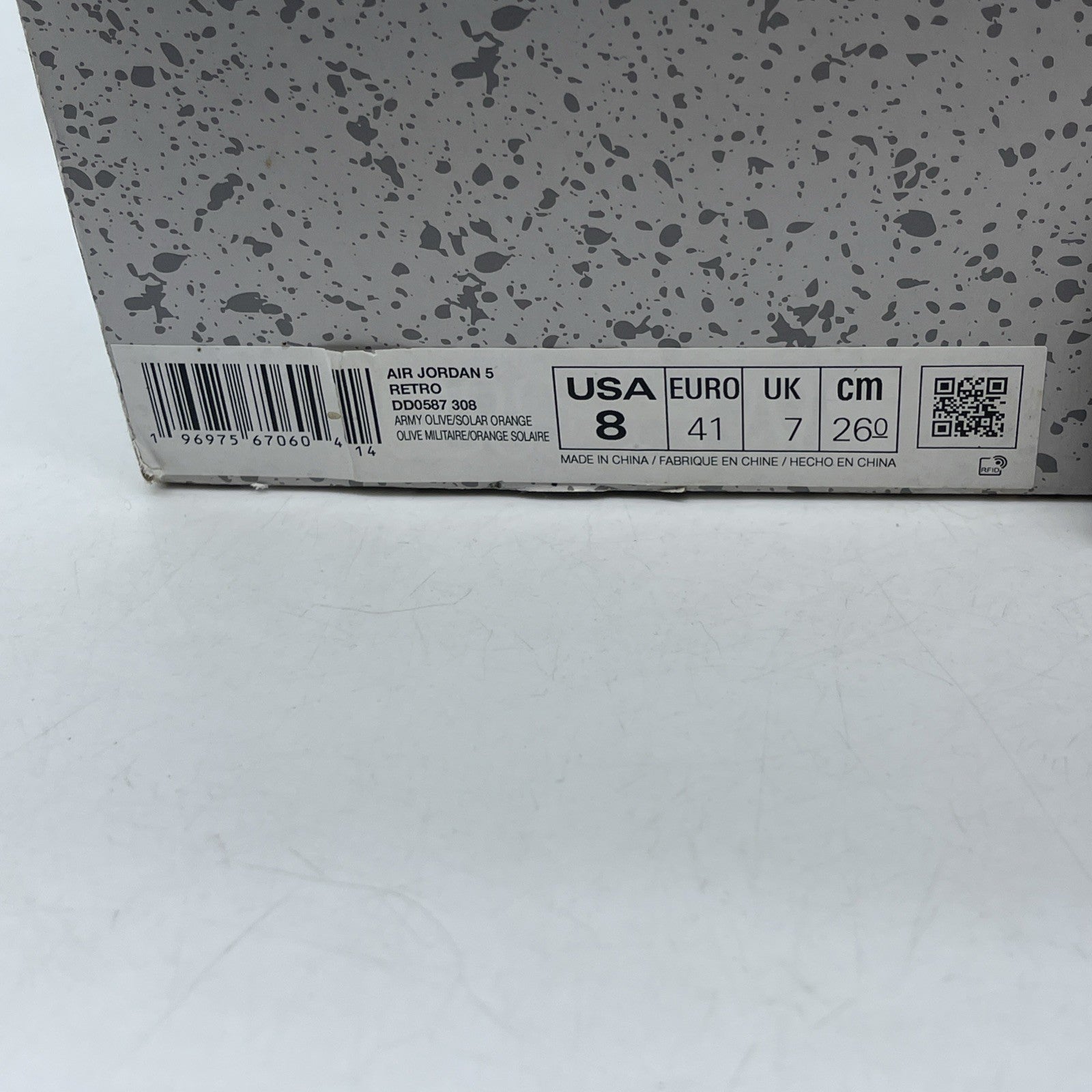 Size 8 - Air Jordan 5 Retro 2024 Olive Orange Suede (DD0587-308)