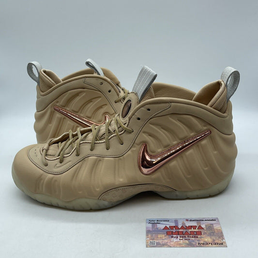 Size 12 - Nike Air Foamposite Pro Premium Vachetta Tan Pink (920377-200)