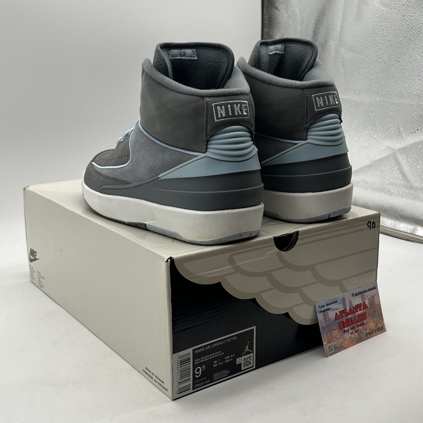 Size 9.5 - Air Jordan 2 Retro Cool Grey W (FB8871-041)