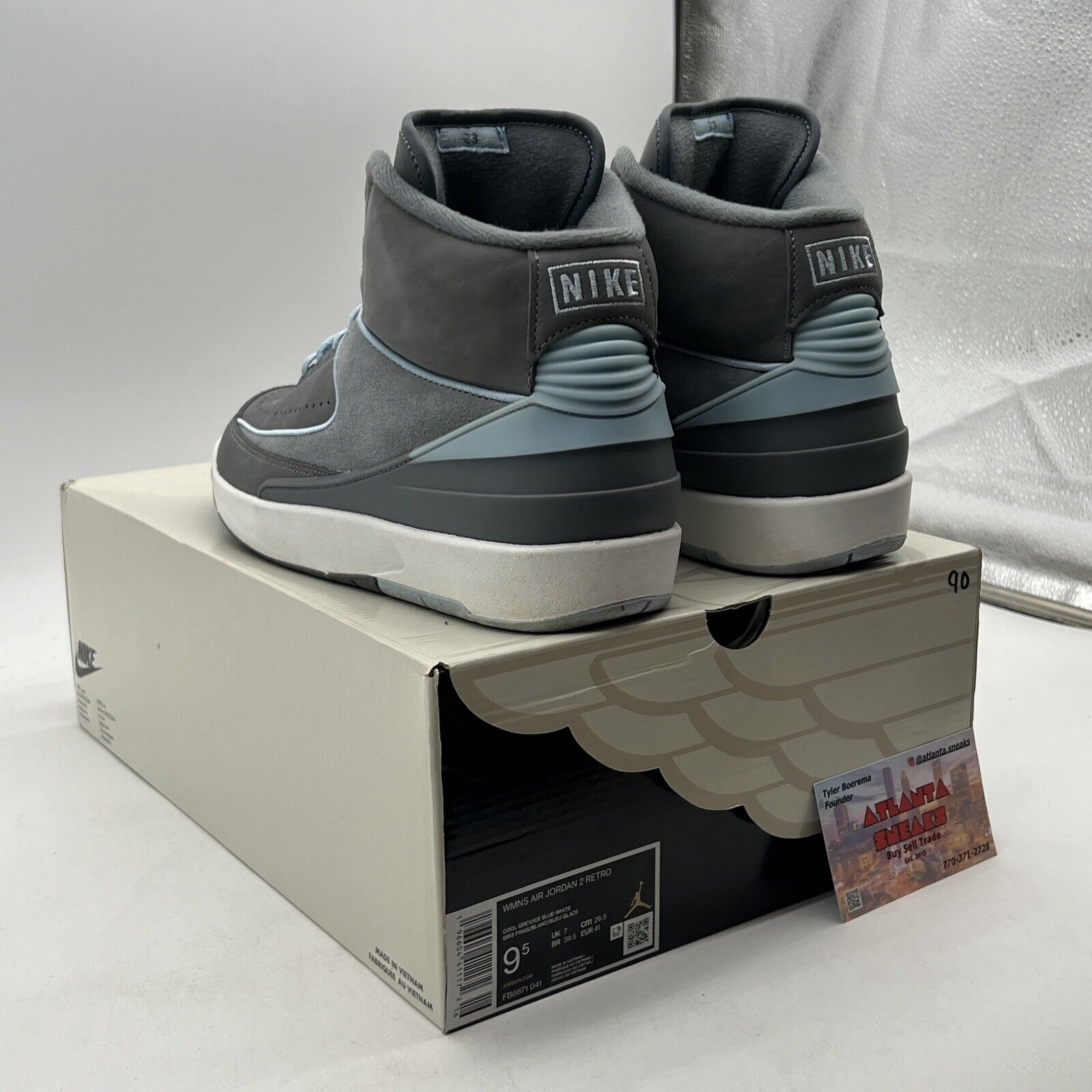 Size 9.5 - Air Jordan 2 Retro Cool Grey W (FB8871-041)