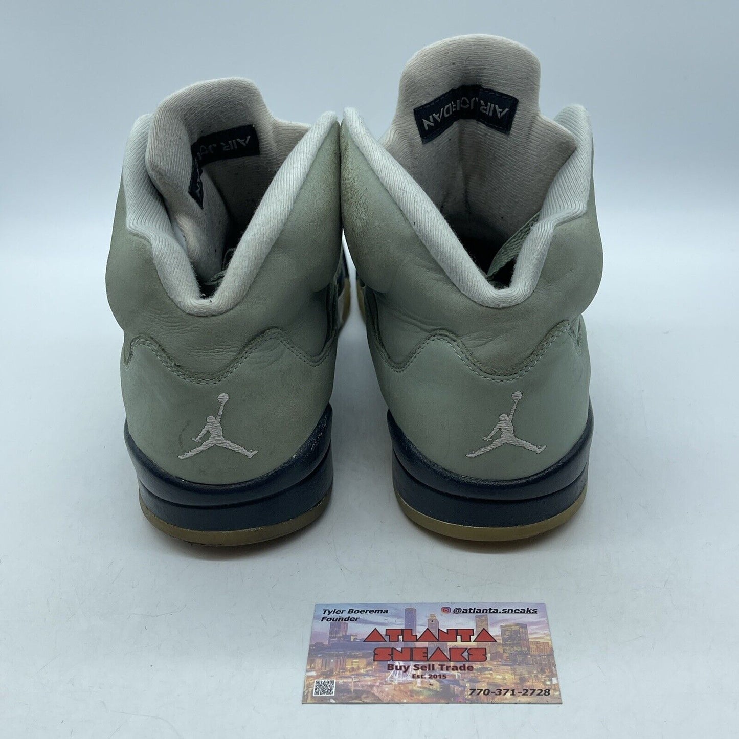 Size 11 - Jordan 5 JADE HORIZON Green Suede Black Silver (DC7501-300)