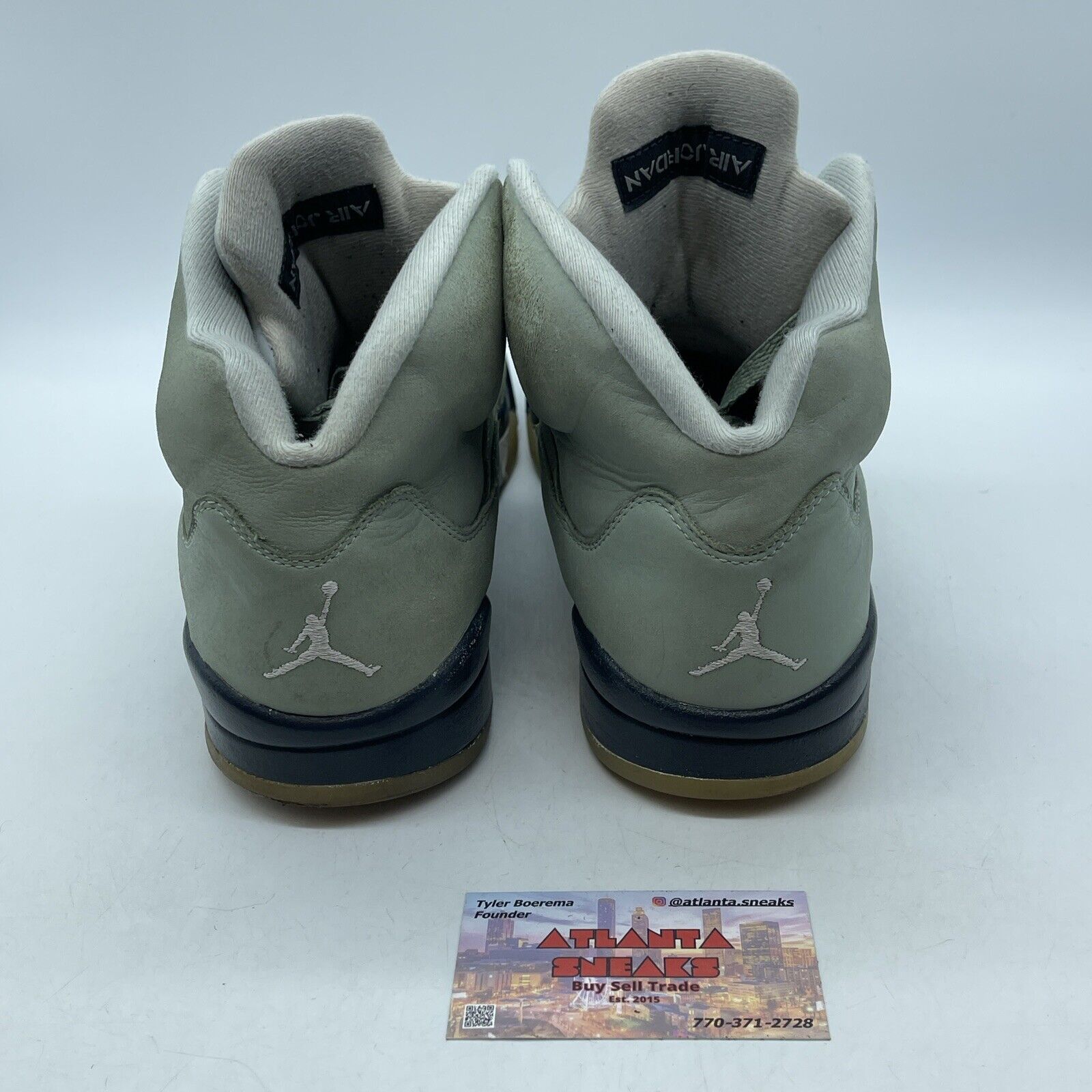 Size 11 - Jordan 5 JADE HORIZON Green Suede Black Silver (DC7501-300)