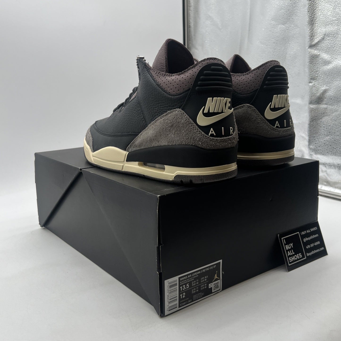 Size 13.5 - A Ma Maniére x Air Jordan 3 Retro While You Were Sleeping W