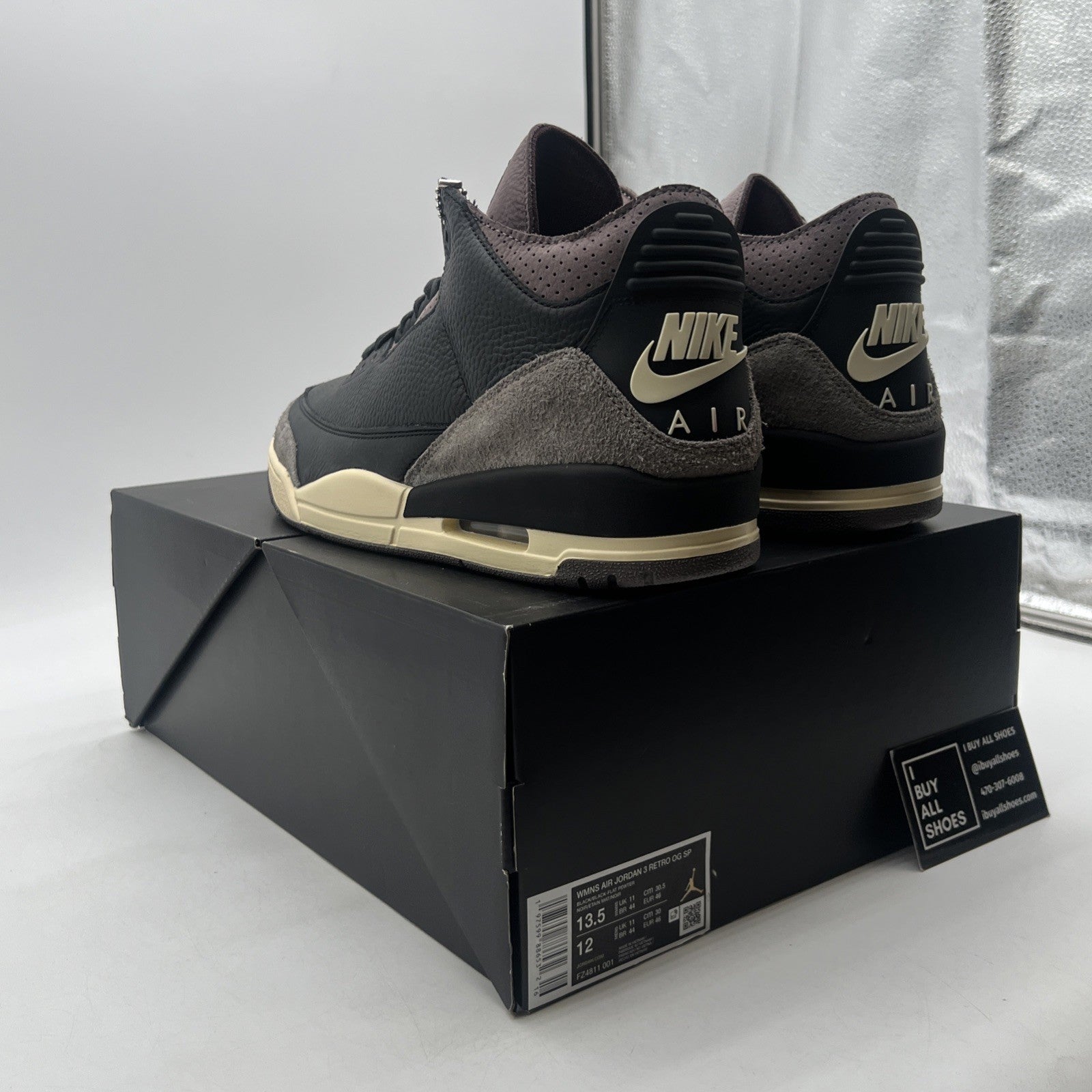 Size 13.5 - A Ma Maniére x Air Jordan 3 Retro While You Were Sleeping W