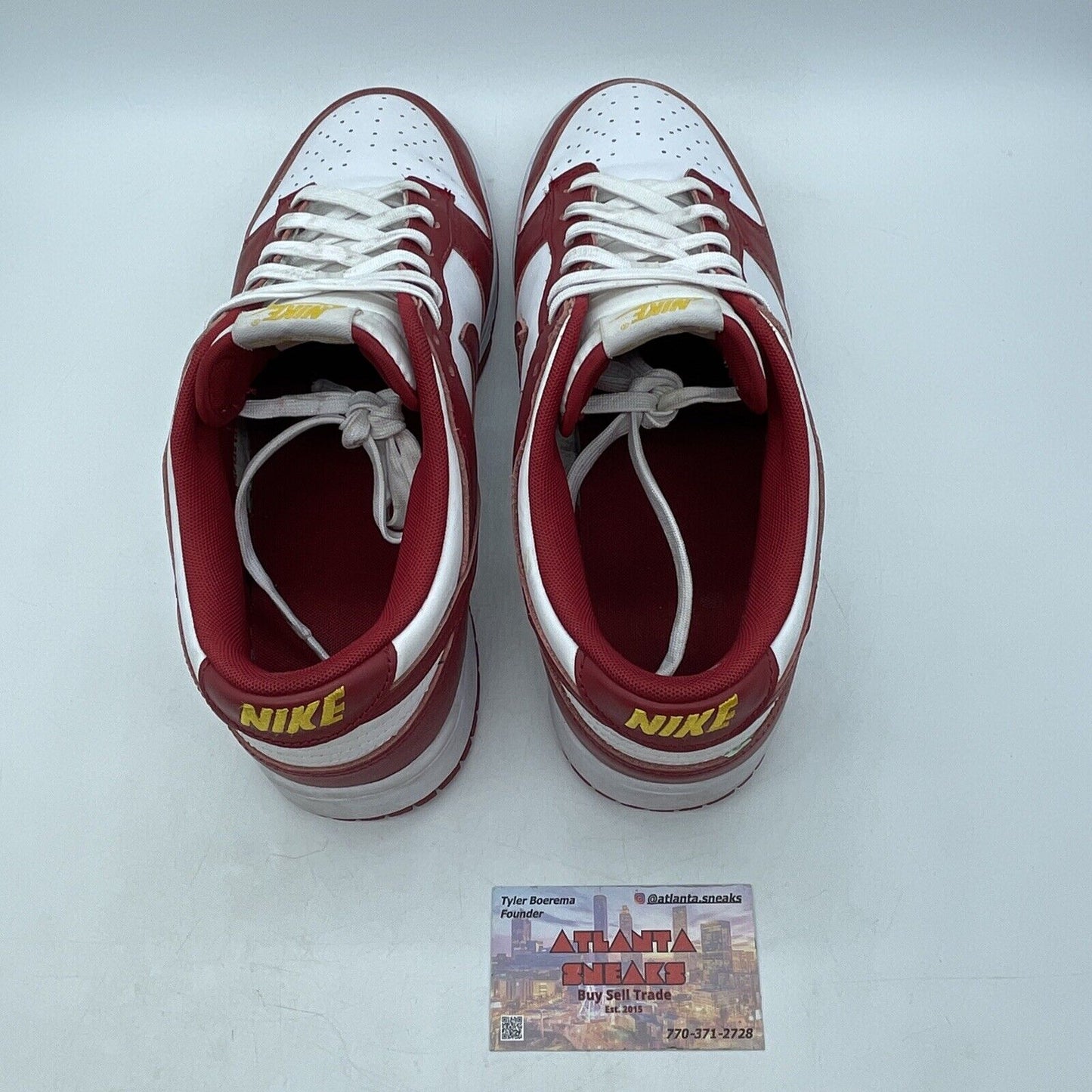 Size 12 - Nike Dunk Low Gym Red White Yellow Leather (DD1391-602)