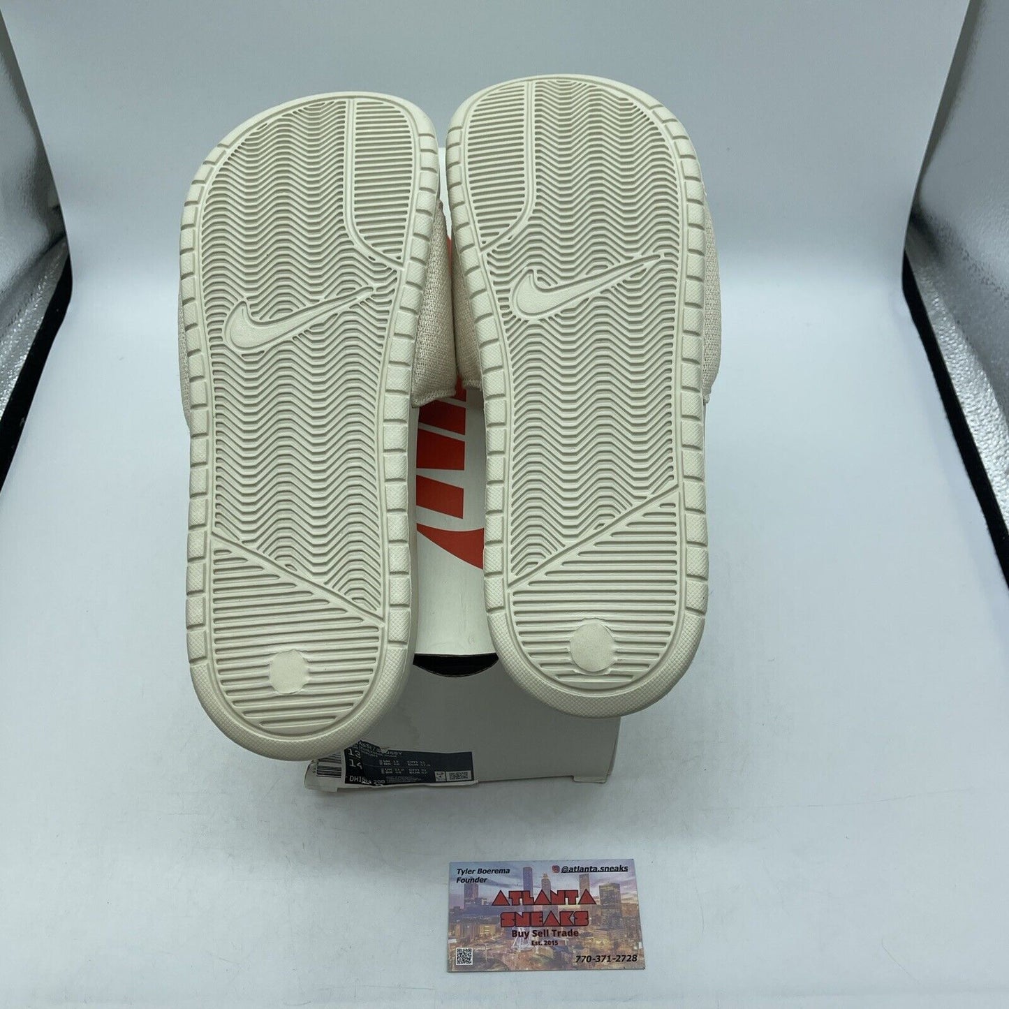 Size 13 - Stuzzy X Benassi Fossil Stone Tan White (DH1584-200)