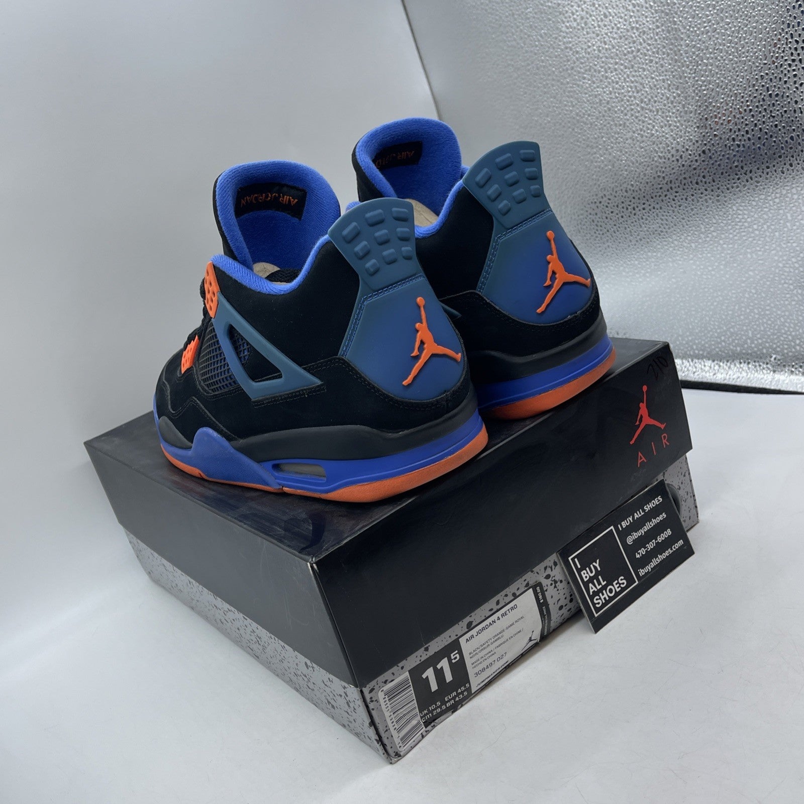 Size 11.5 - Air Jordan 4 Retro Cavs (308497-027)
