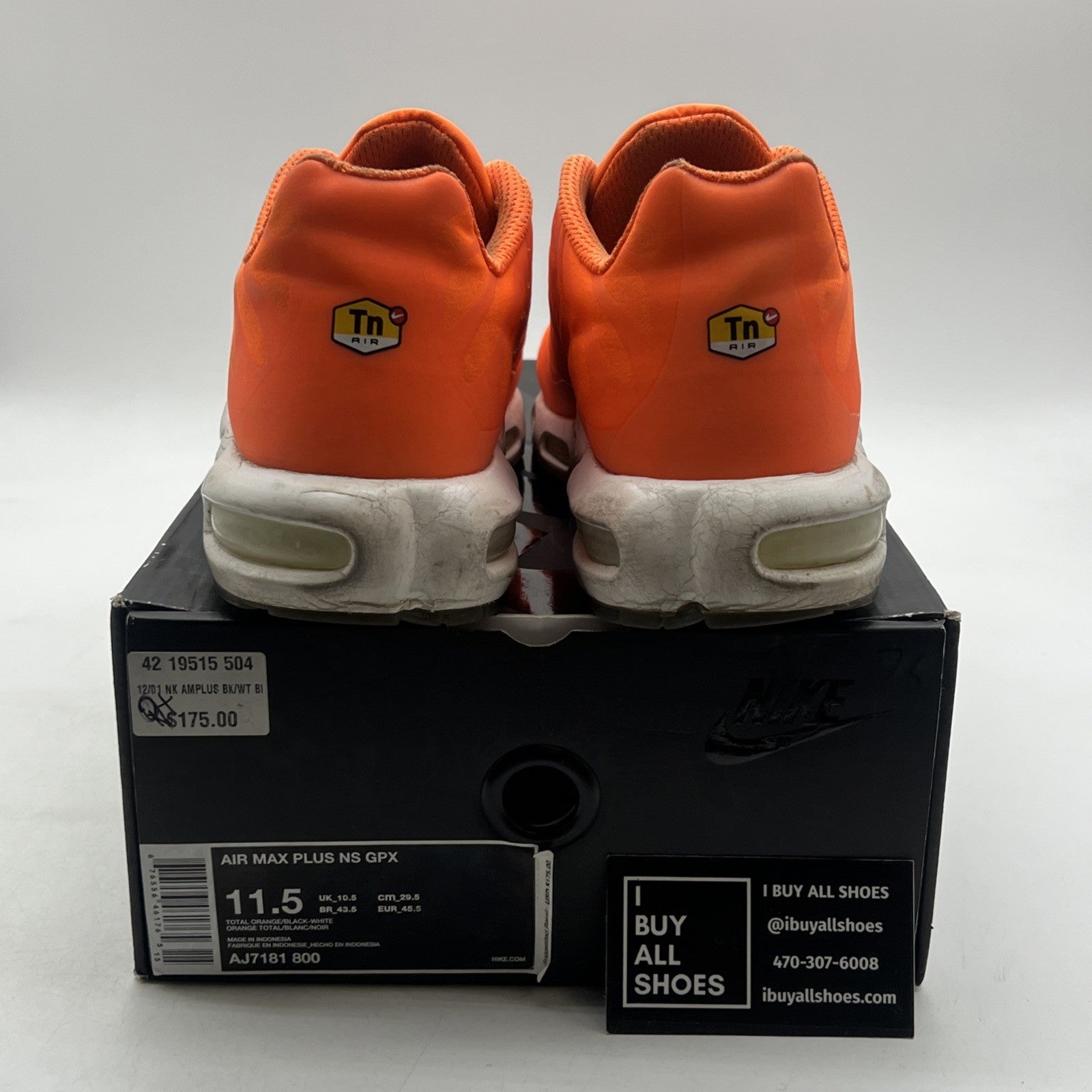 Size 11.5 - Nike Air Max Plus Big Logo (AJ7181-800)